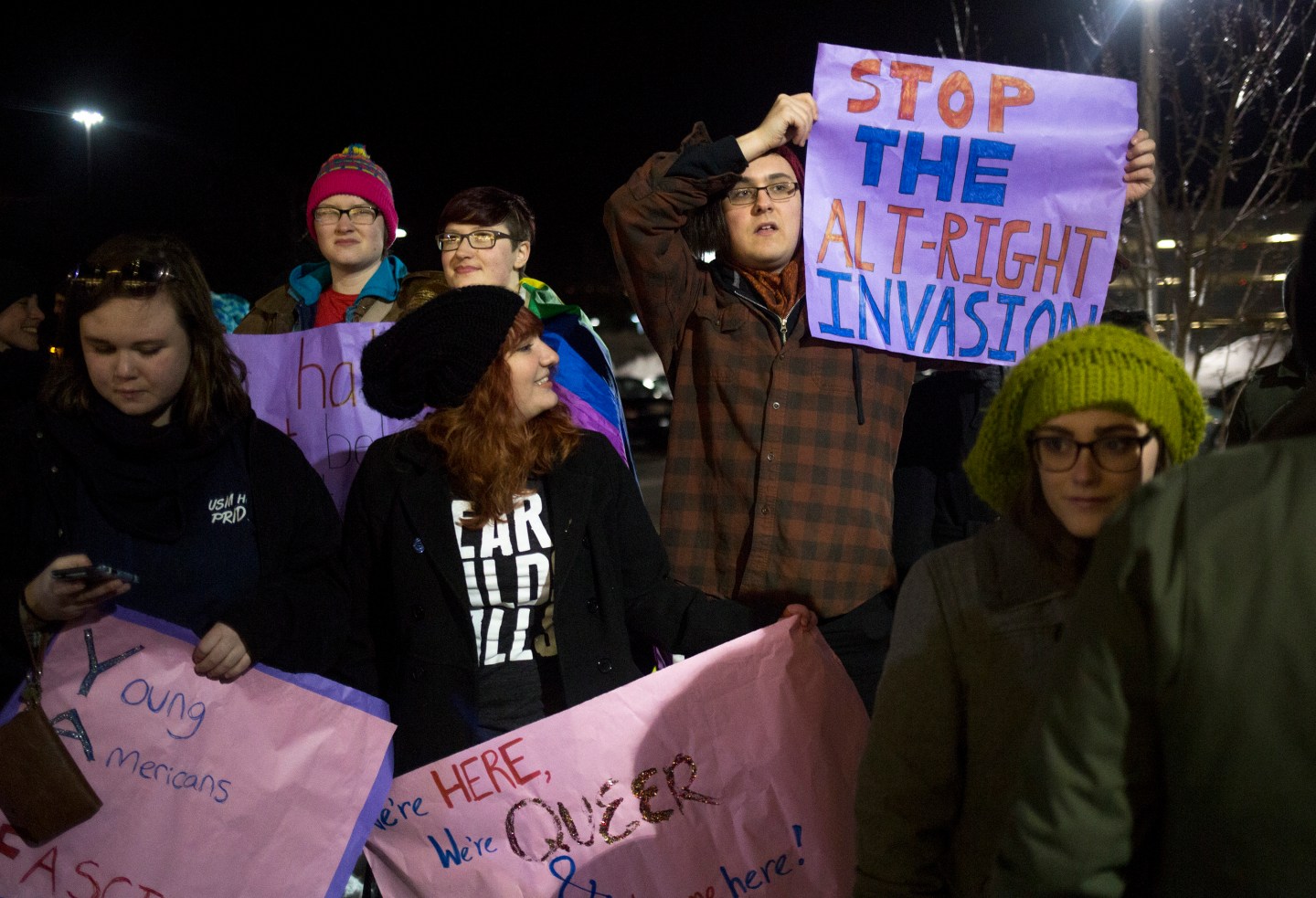 Lockman Speech Protest