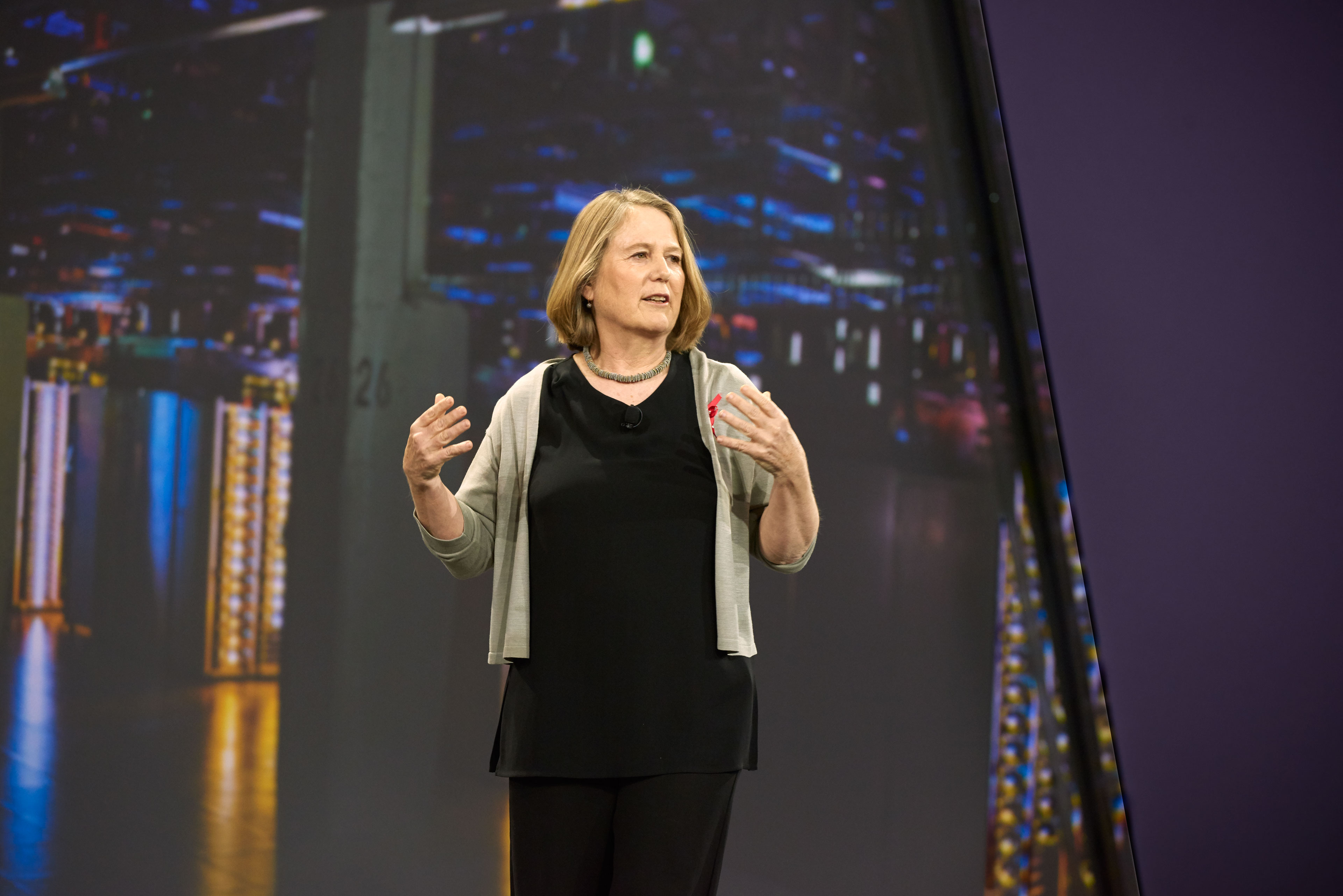 Google senior vice president Diane Greene at Google Cloud Next 2017.