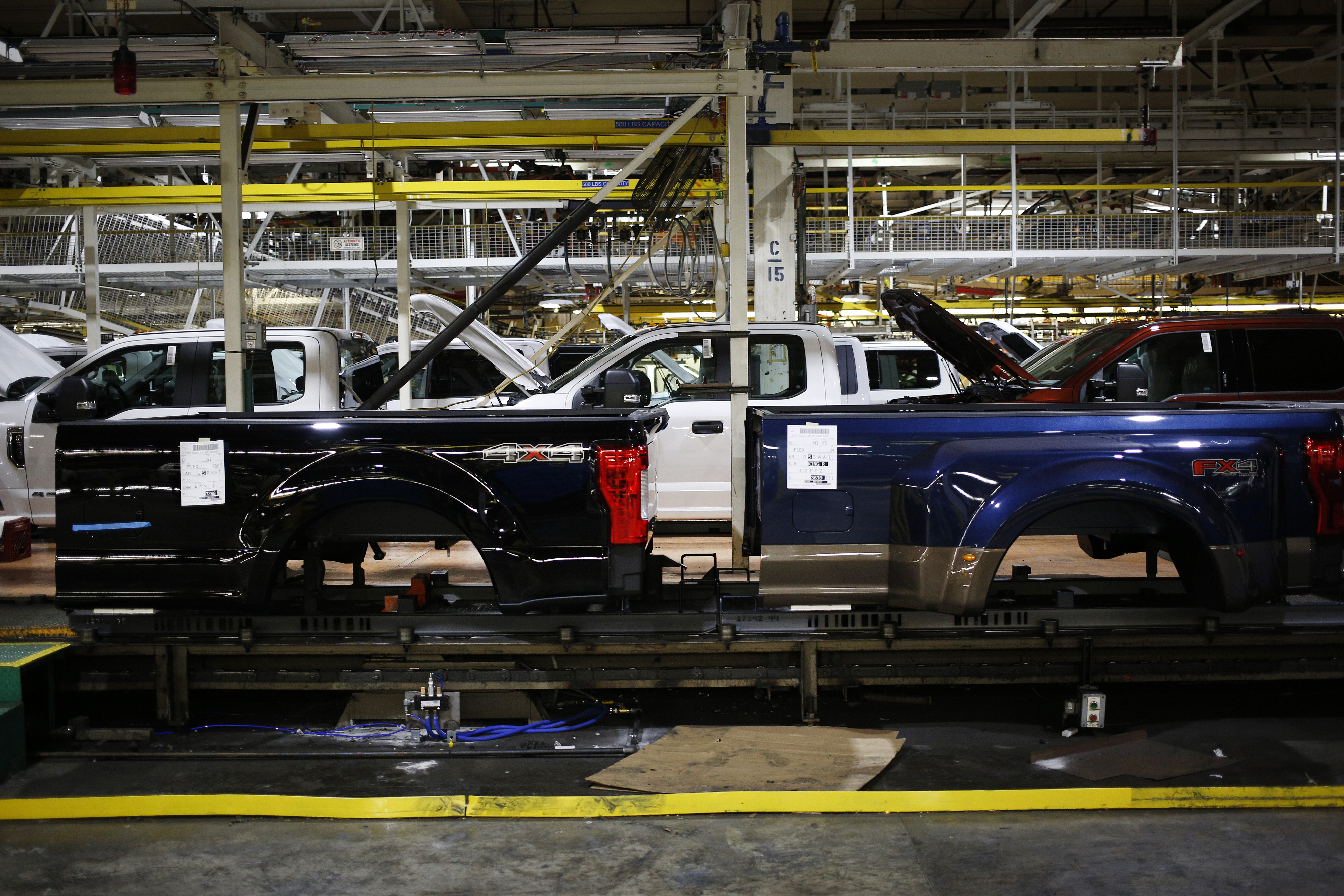 Operations Inside The Ford Motor Co. Kentucky Truck Manufacturing Facility