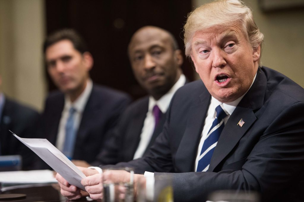 CORRECTION-US-POLITICS-TRUMP-PHARMA