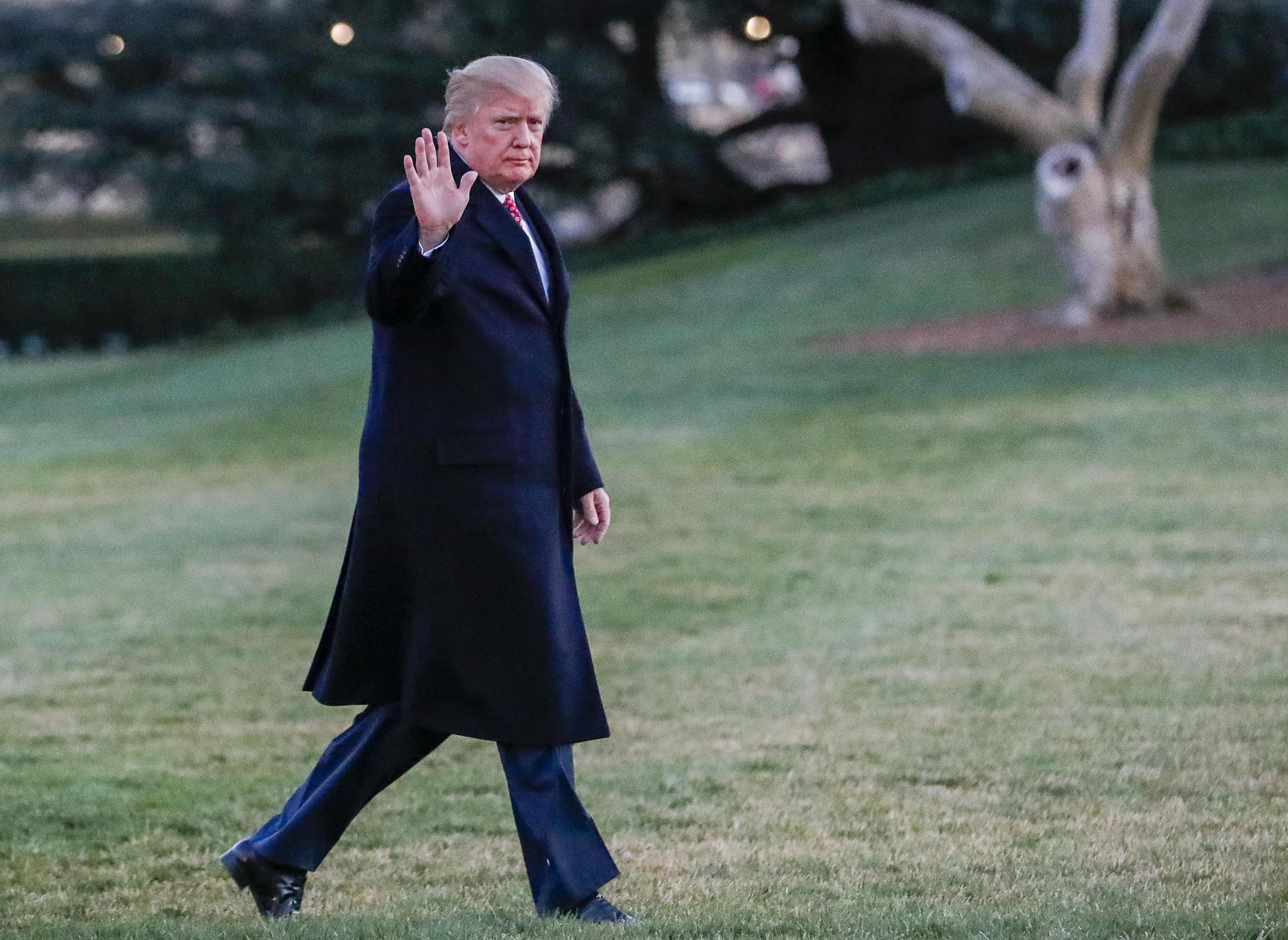 President Trump at the White House in Washington, DC