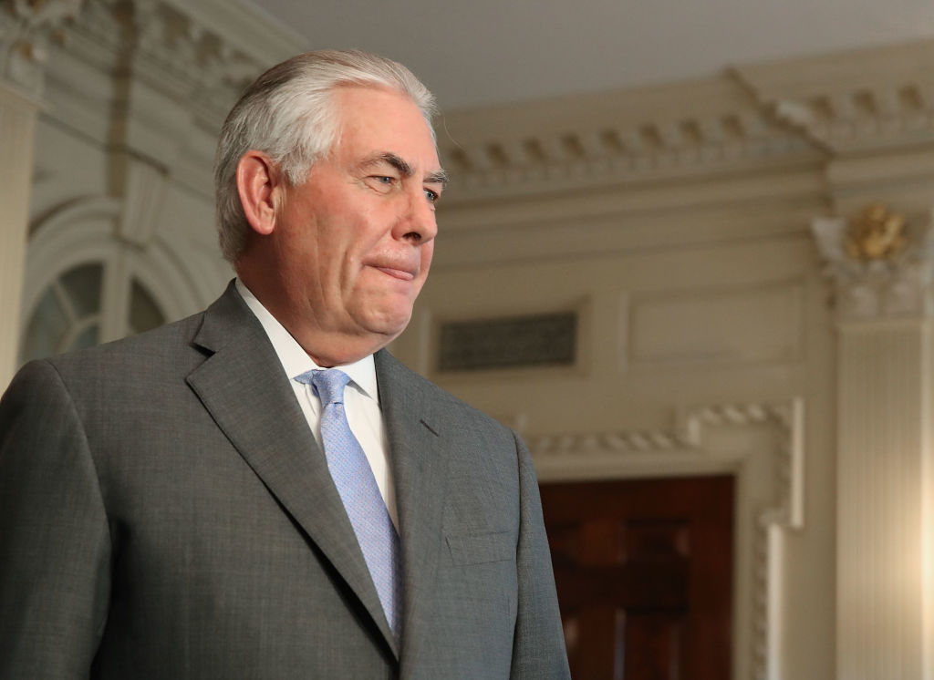 Secretary Of State Rex Tillerson Meets With Ukrainian Foreign Minister Pavlo Klimkin At The State Department