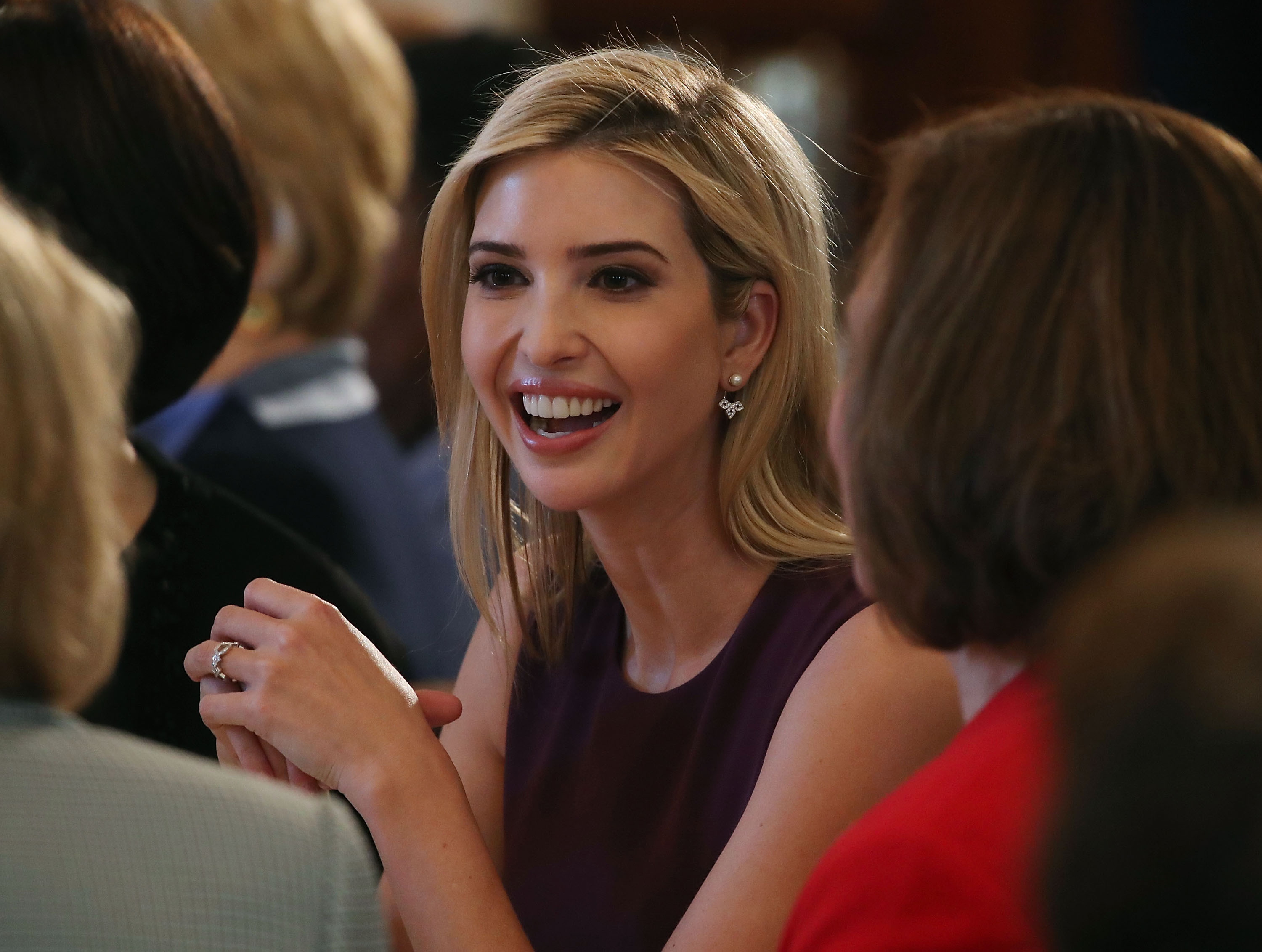 First Lady Melania Trump Hosts Lunch At White House On International Women's Day