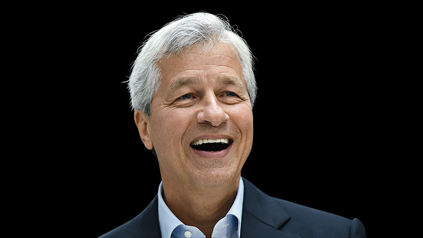 JP Morgan CEO Jamie Dimon speaks at event at JP Morgan's corporate centre in Bournemouth