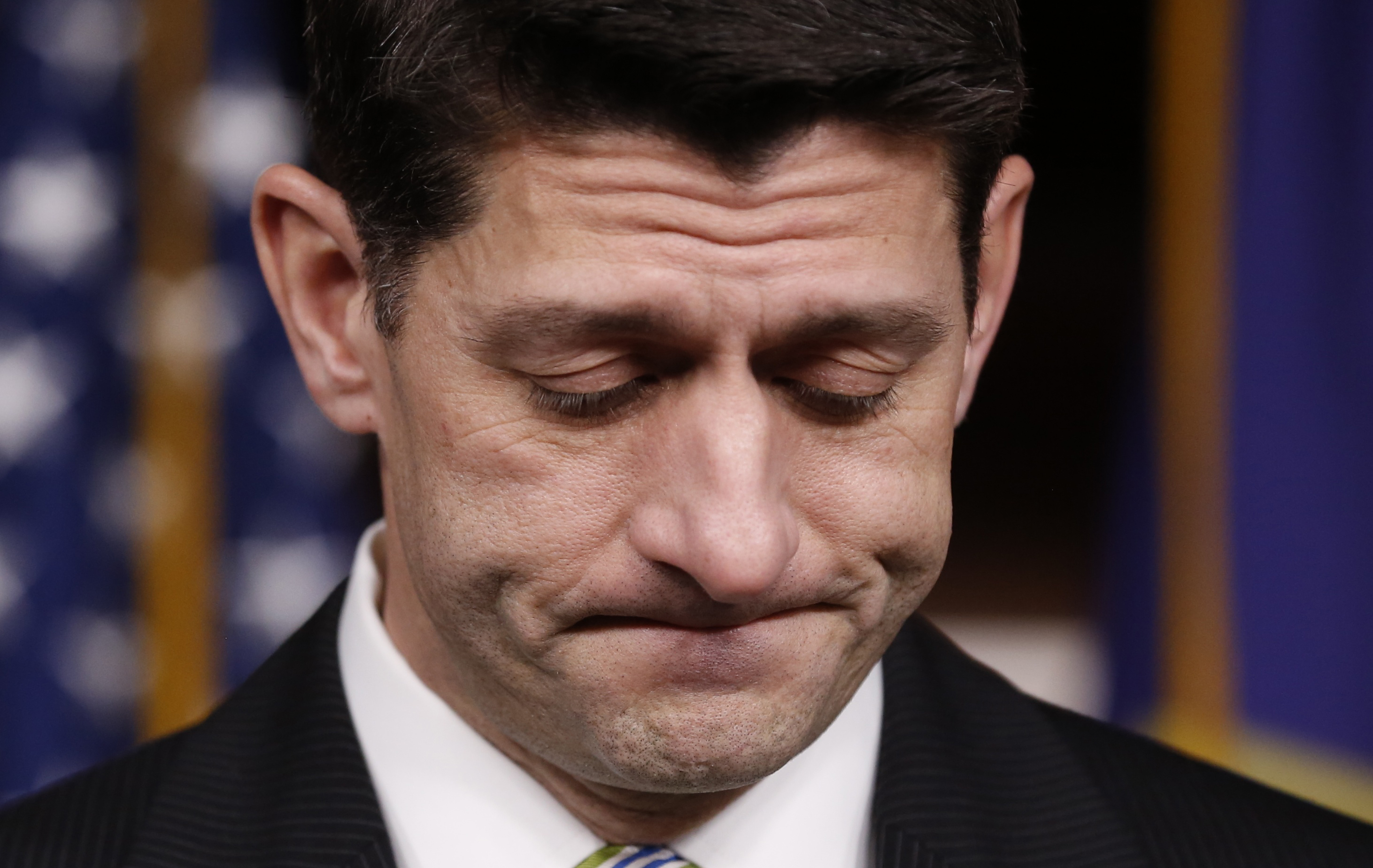 House Speaker Ryan holds news conference after Republicans pulled American Health Care Act bill before vote on Capitol Hill in Washington