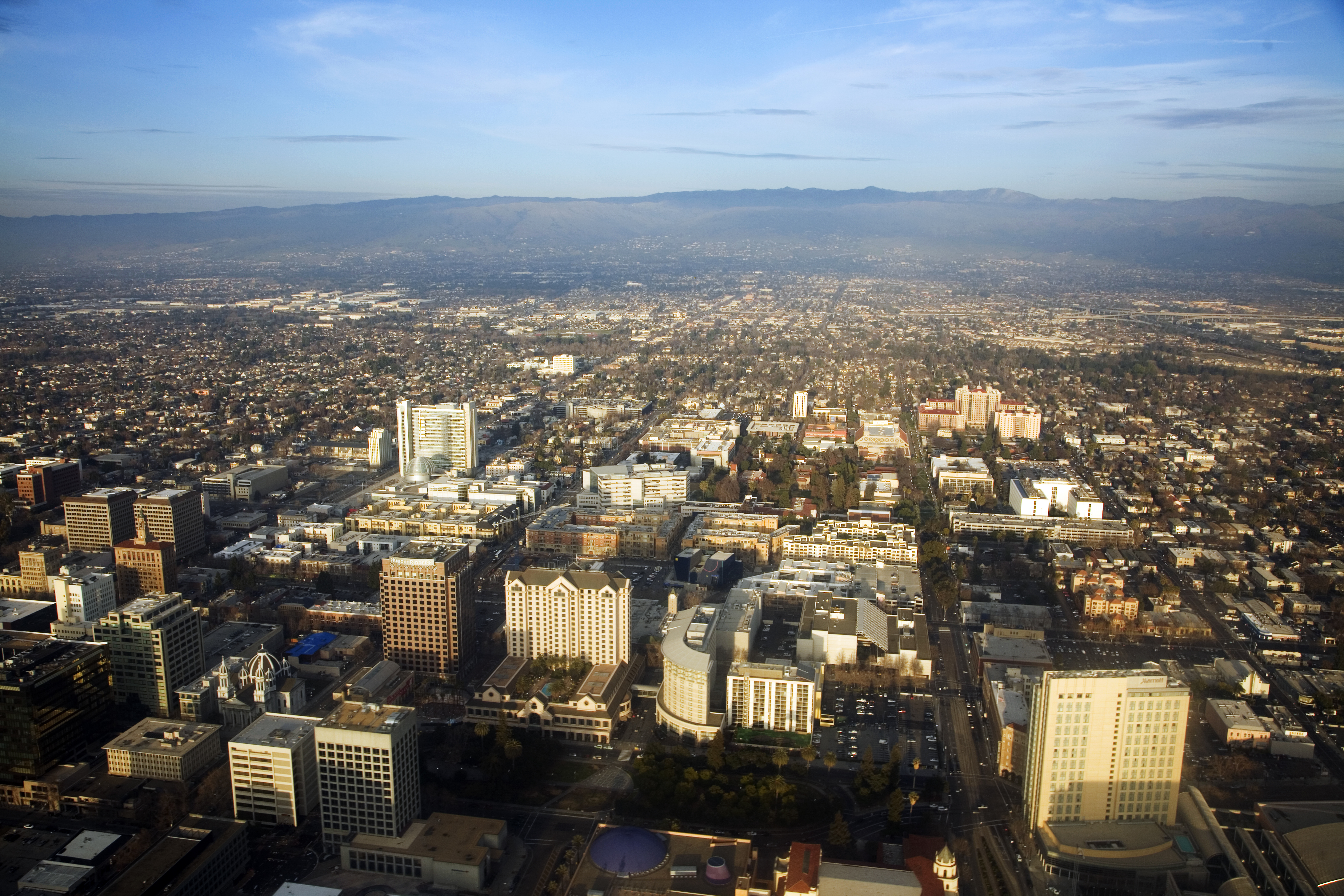 Downtown San Jose, California in Silicon Valley