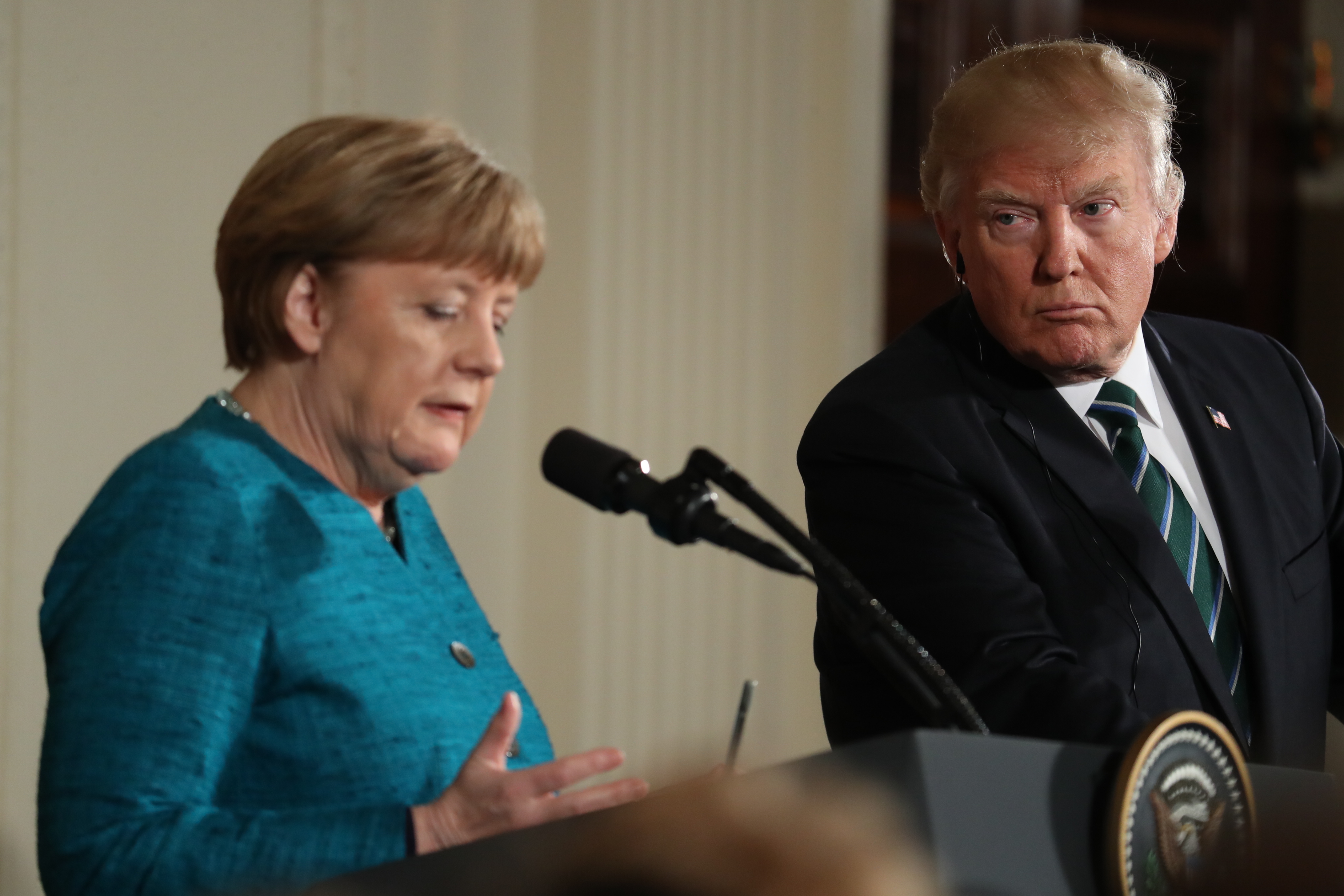 Angela Merkel, Donald Trump