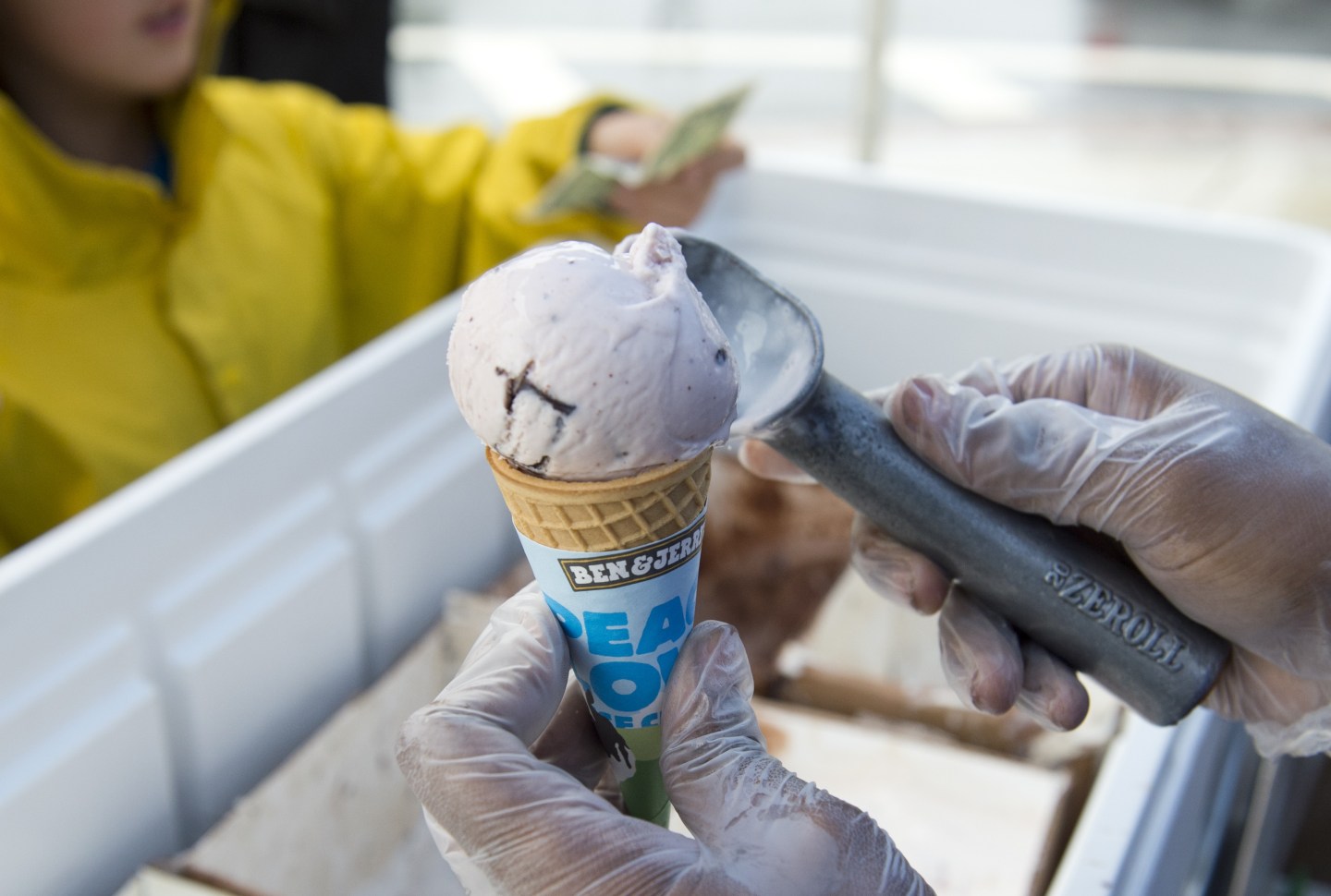 It's Free Cone Day at Ben & Jerry's locations around the world.
