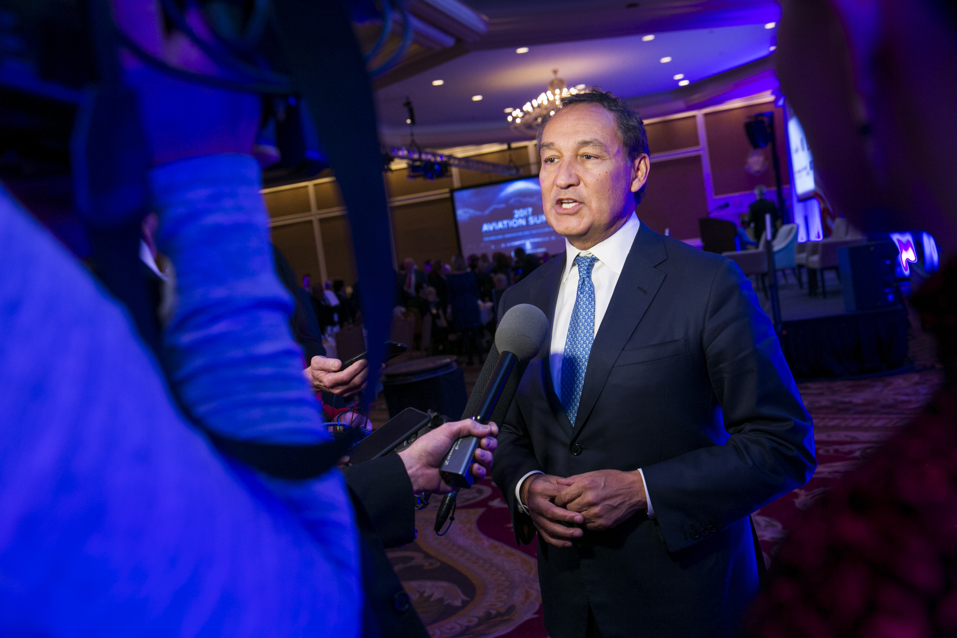 DC: Airline Industry CEO's Speak At Chamber Of Commerce