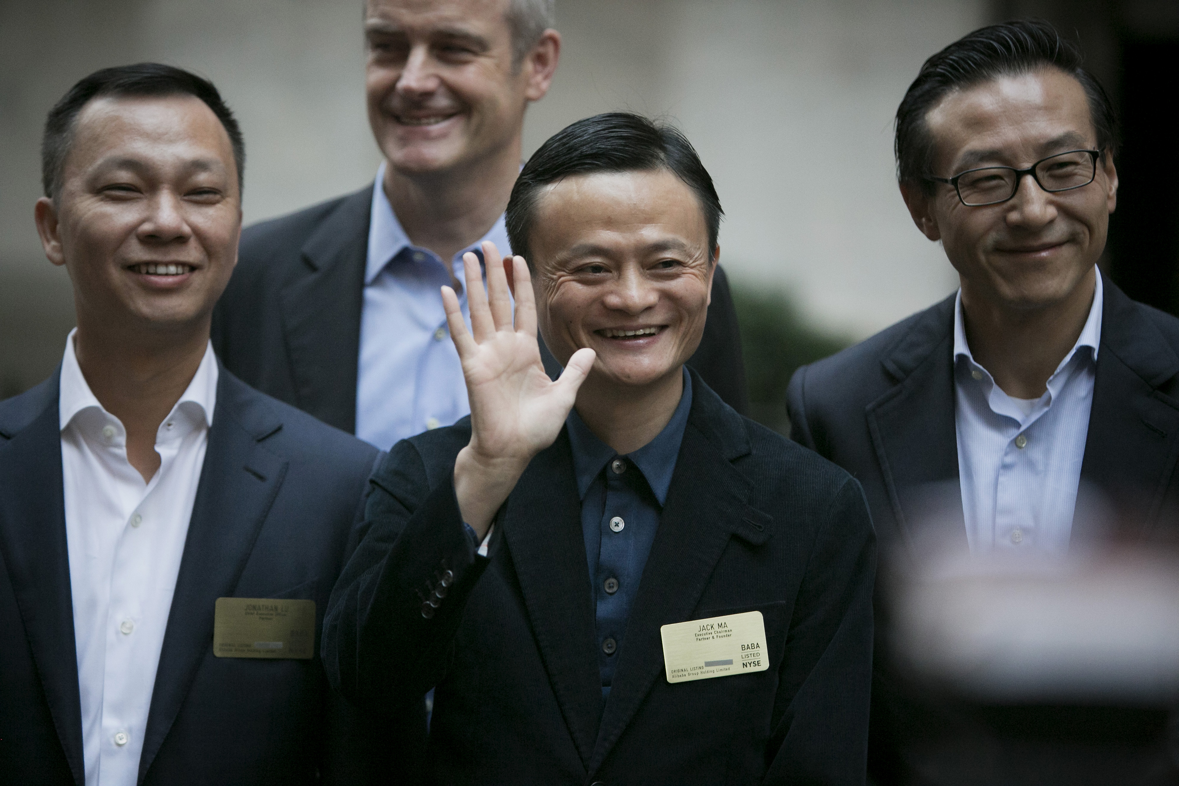 Alibaba Group Holding Ltd. Executives Attend IPO Ceremony At The NYSE