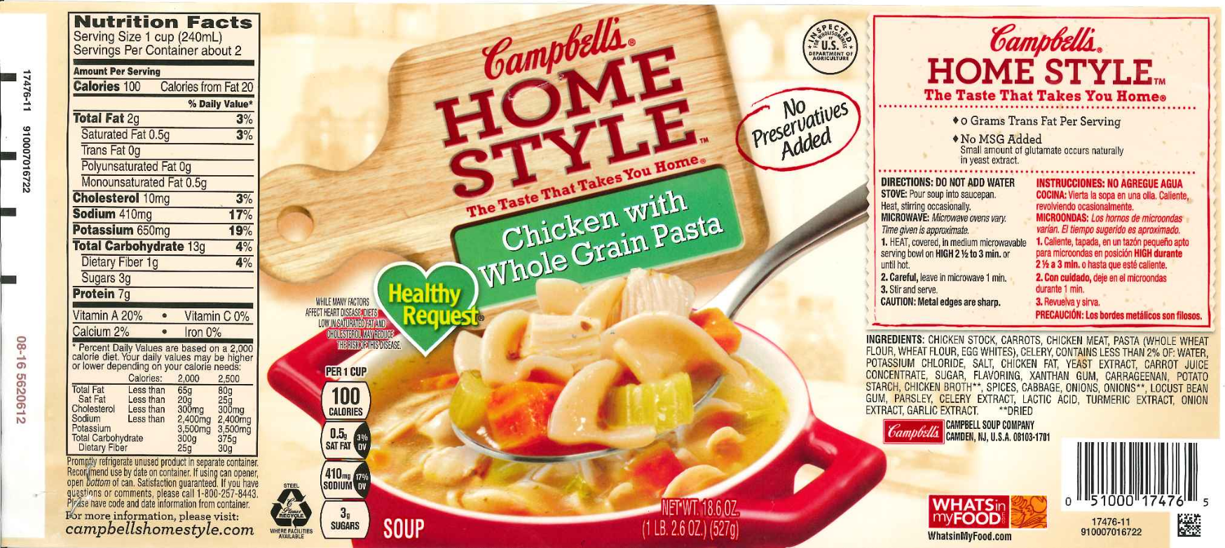 Campbell Soup Company recalls chicken soup