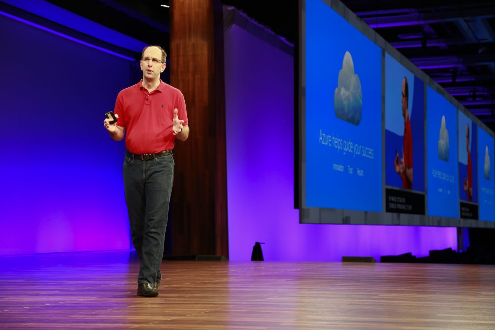 Microsoft EVP Scot Guthrie at Build 2017