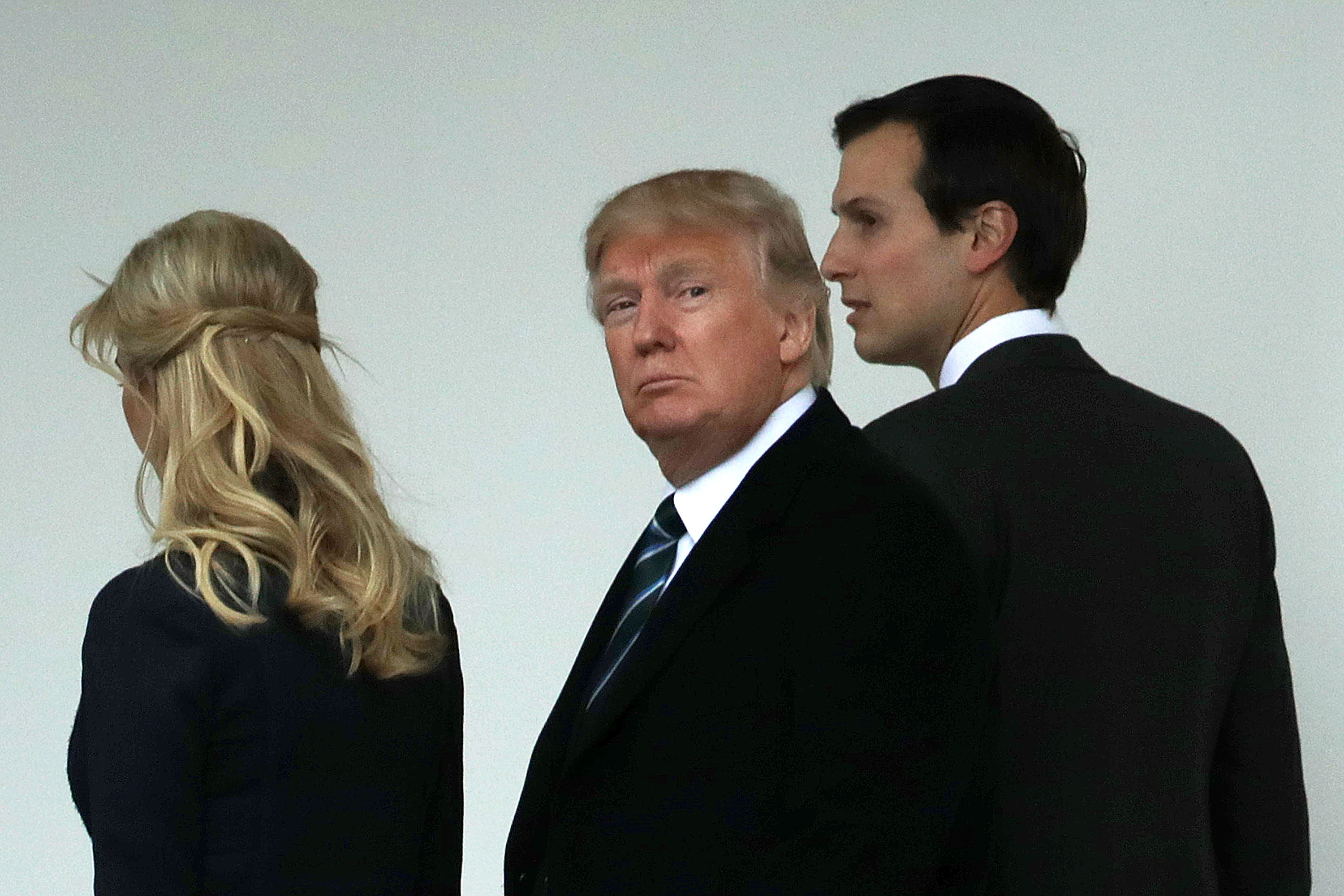 President Trump, First Lady, And Son Barron Depart White House En Route To Mar-a-Lago For Weekend
