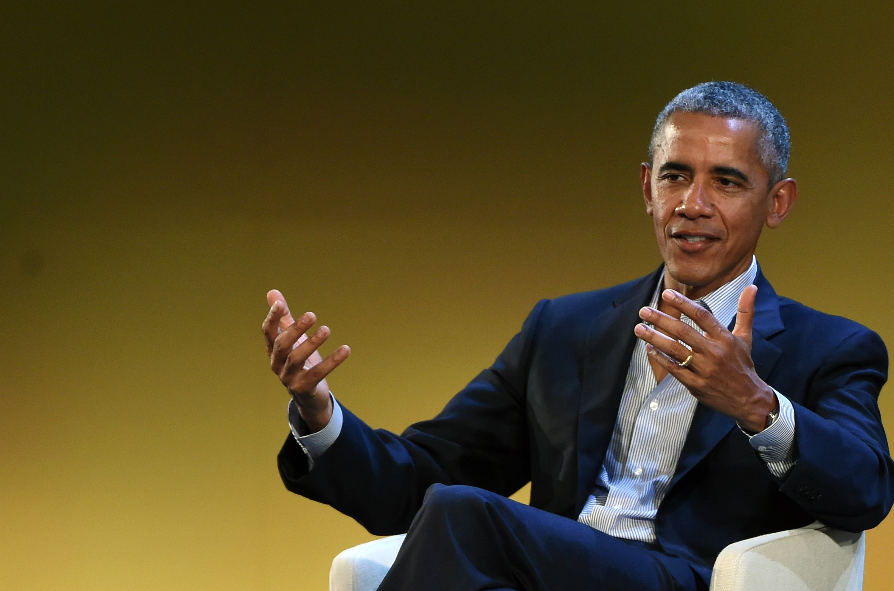 Barack Obama Attends 'Seeds&Chips' In Milan