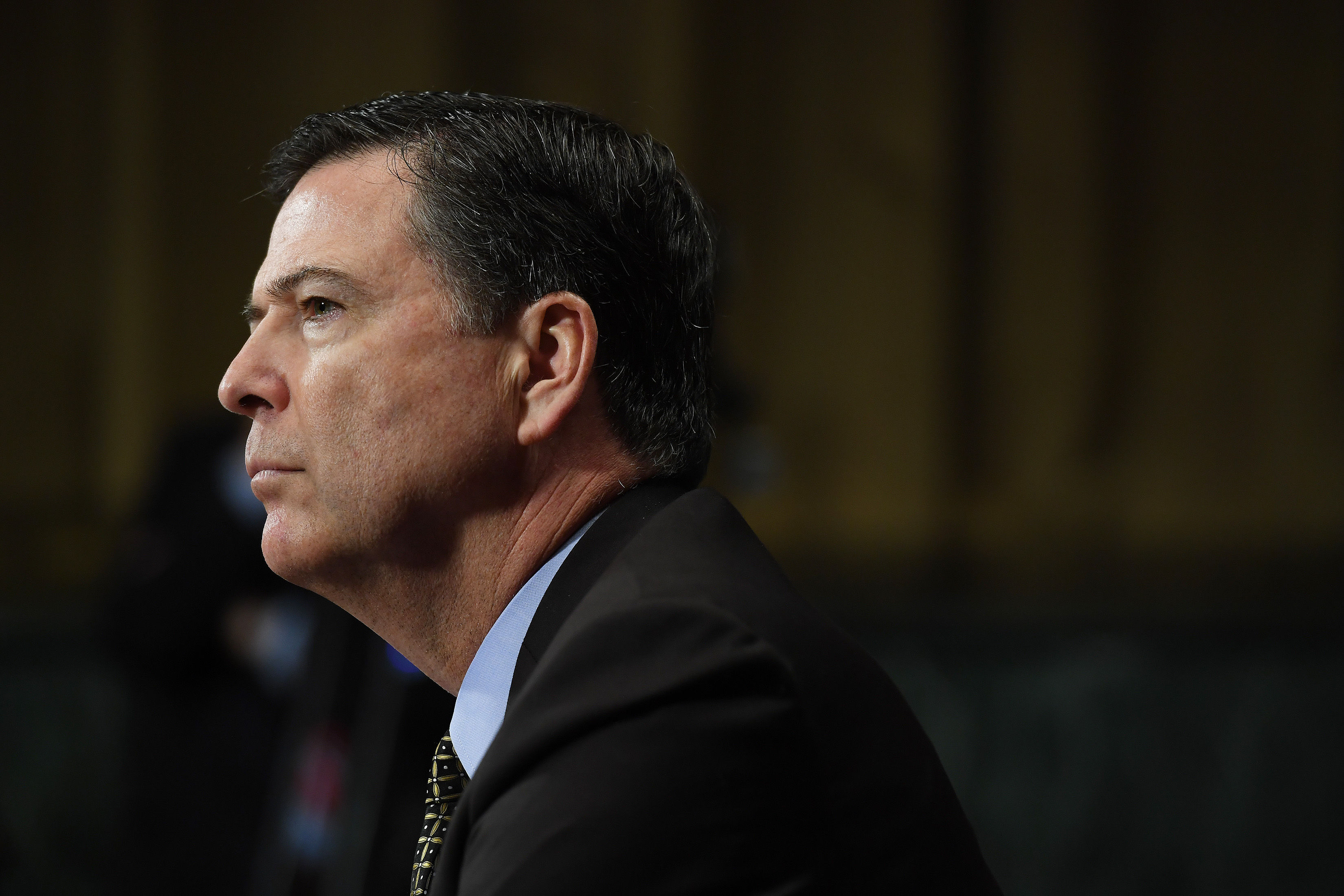 Former FBI Director James Comey appears before the Senate Judiciary Committee in the Dirksen Senate Office Building on Wednesday May 03, 2017 in Washington, DC.