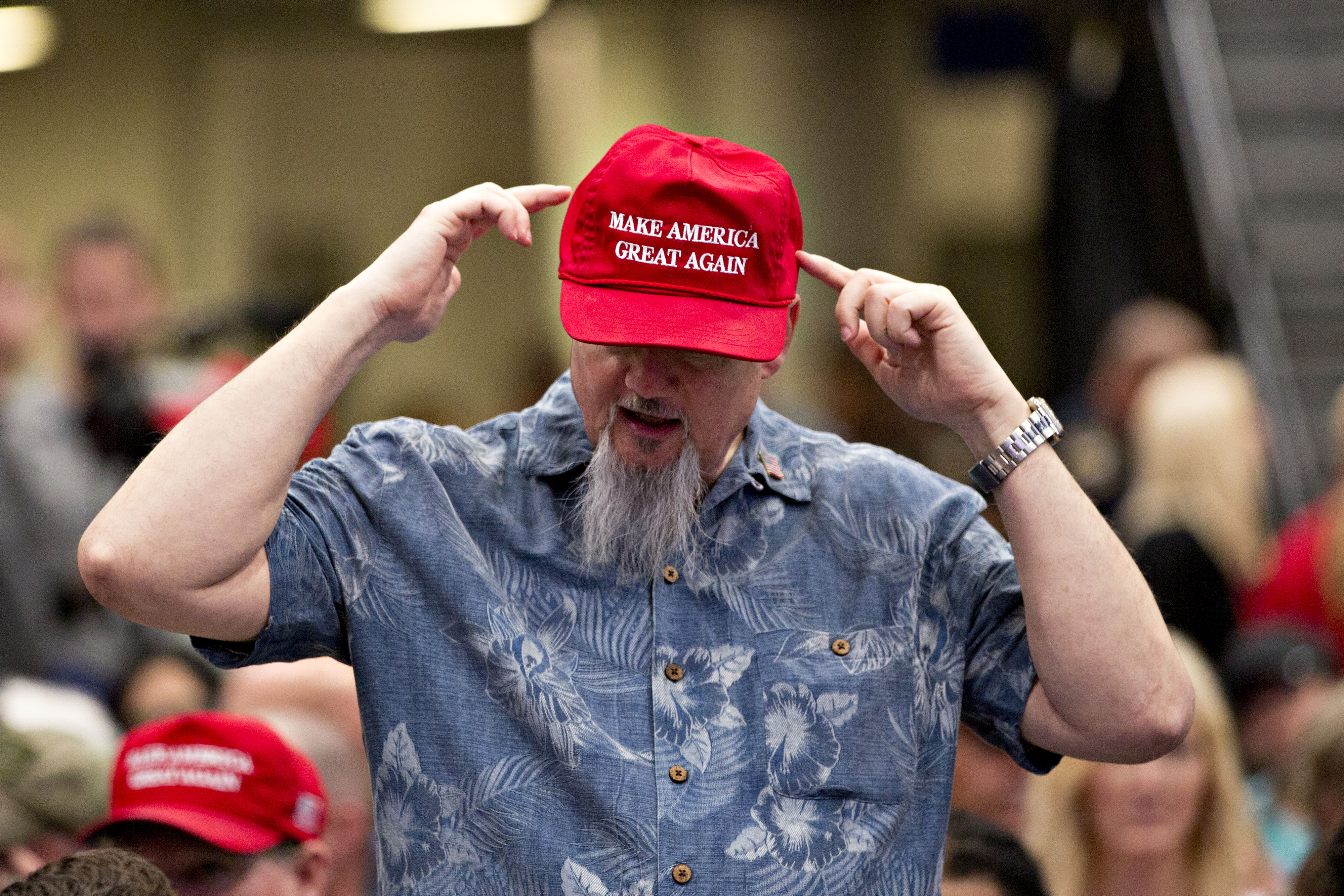 President Trump Holds 'Make America Great Again' Rally In Iowa