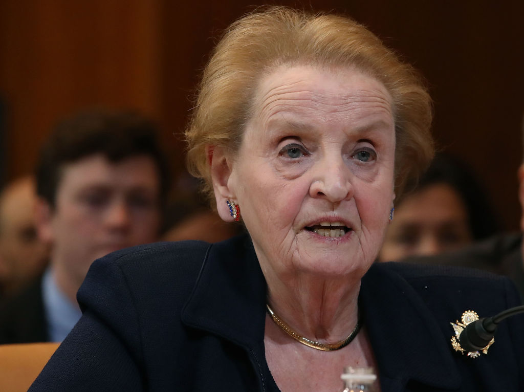 Former Secretary Of State Madeline Albright Testifies To Senate Committee U.S. Democracy Assistance Programs Abroad