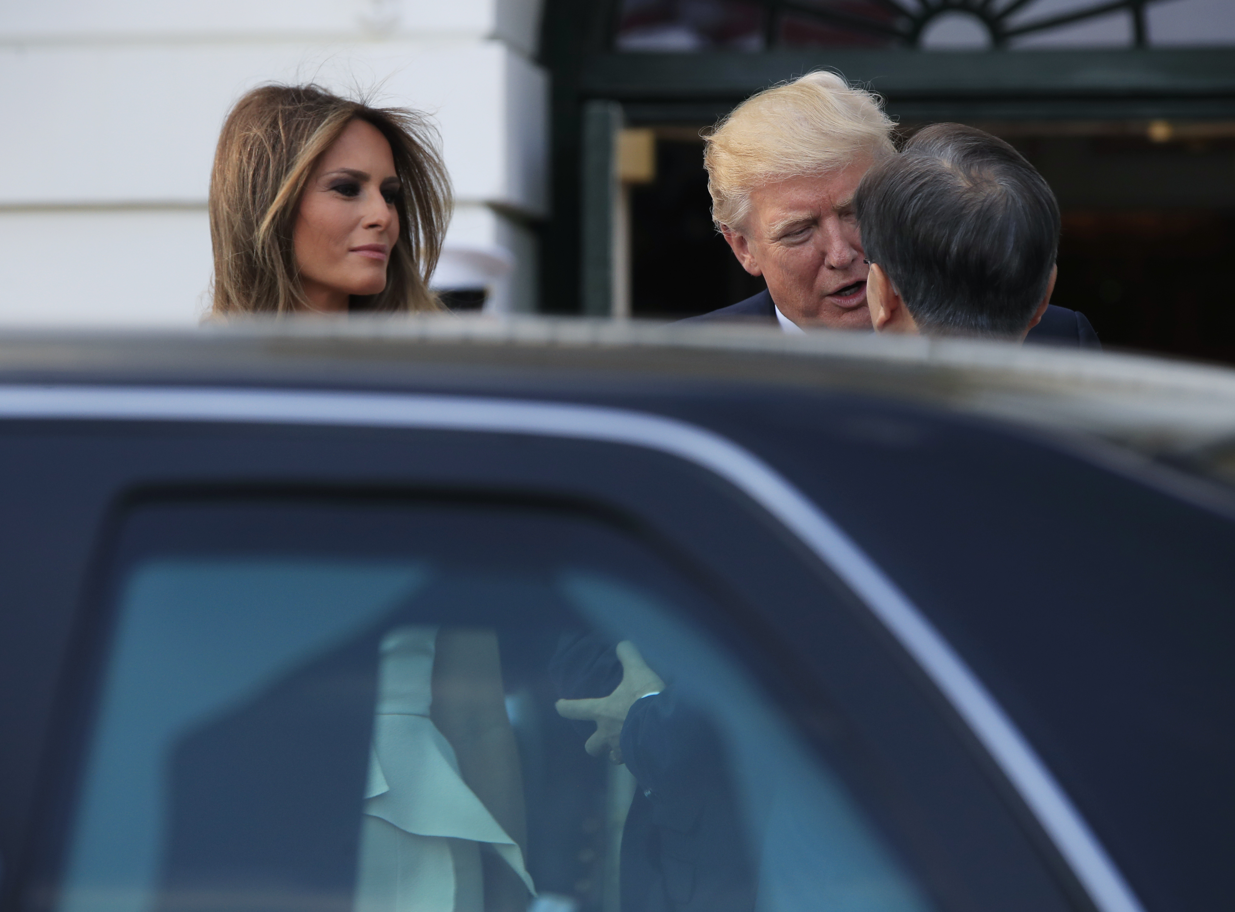 Donald Trump, Melania Trump, Moon Jae-in