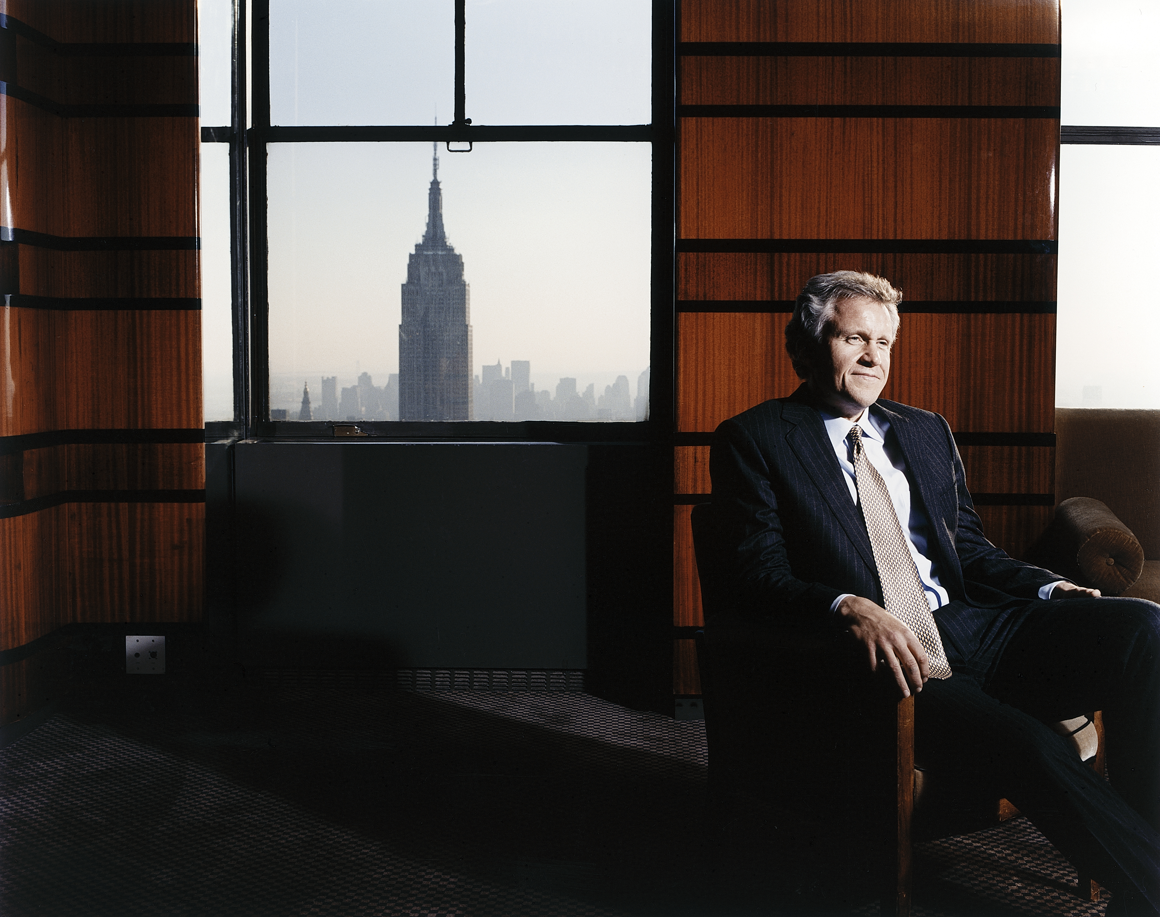 General Electric CEO Jeff Immelt in his office at the GE Building.