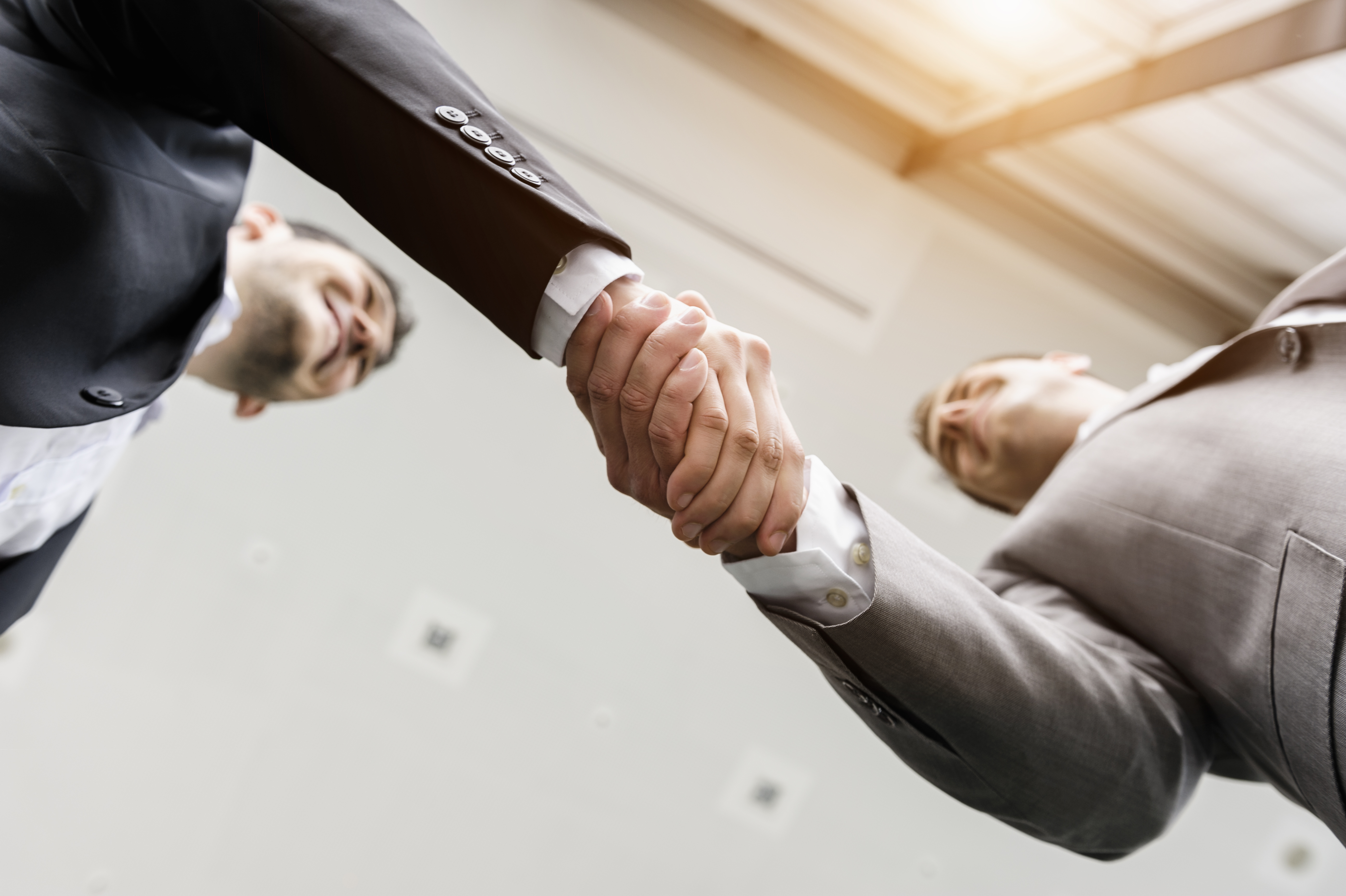 Businessmen shaking hands