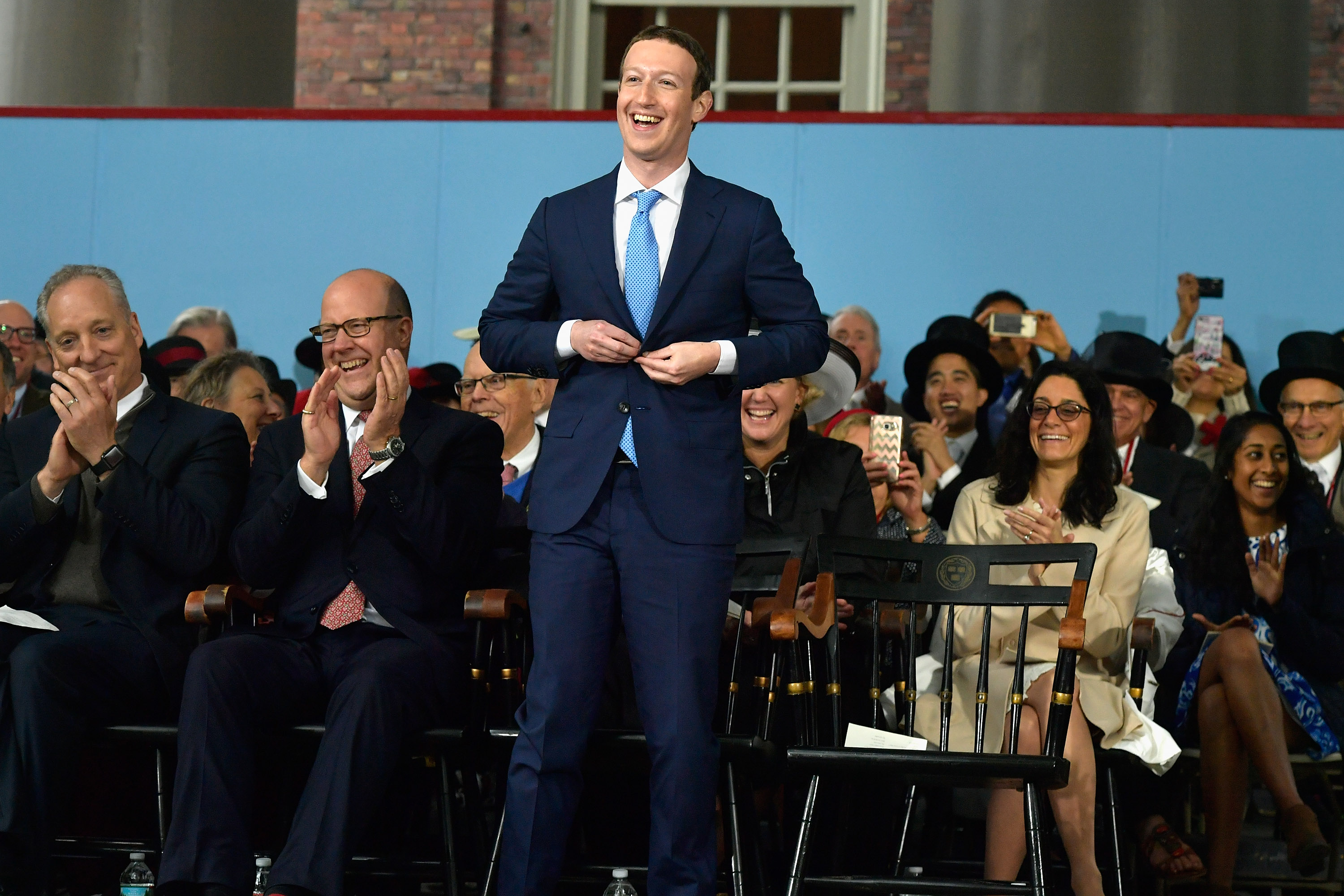 Facebook Founder Mark Zuckerberg Delivers Commencement Address At Harvard