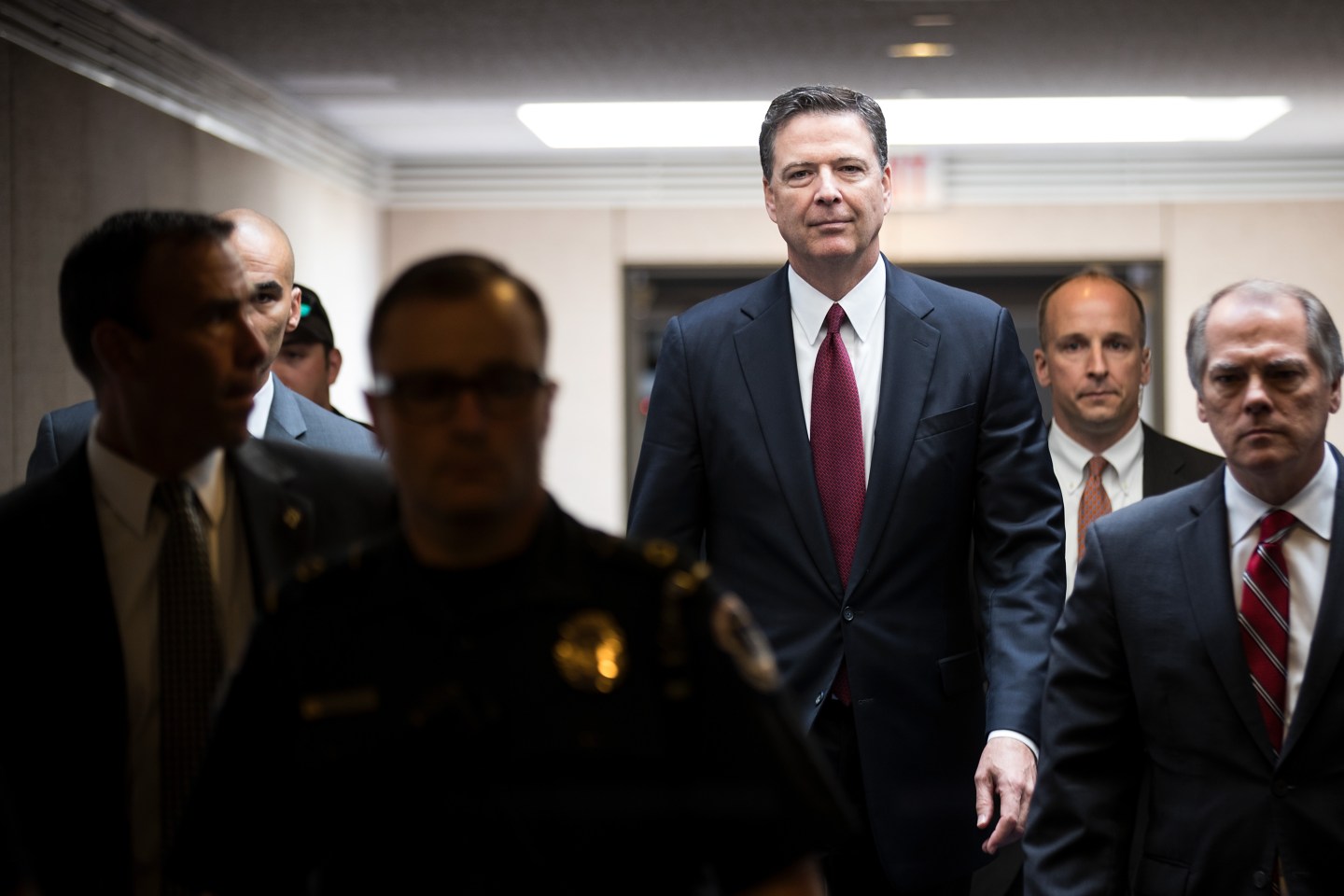 James Comey Testifies At Senate Hearing On Russian Interference In US Election