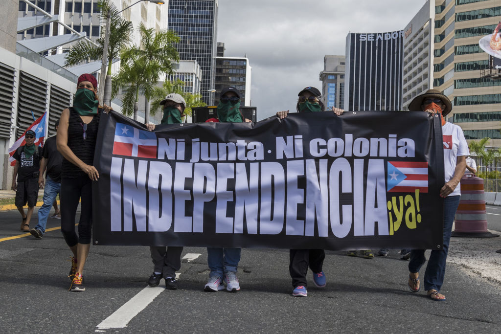 Voters And Demonstrators Amid Status Referendum Vote In Puerto Rico