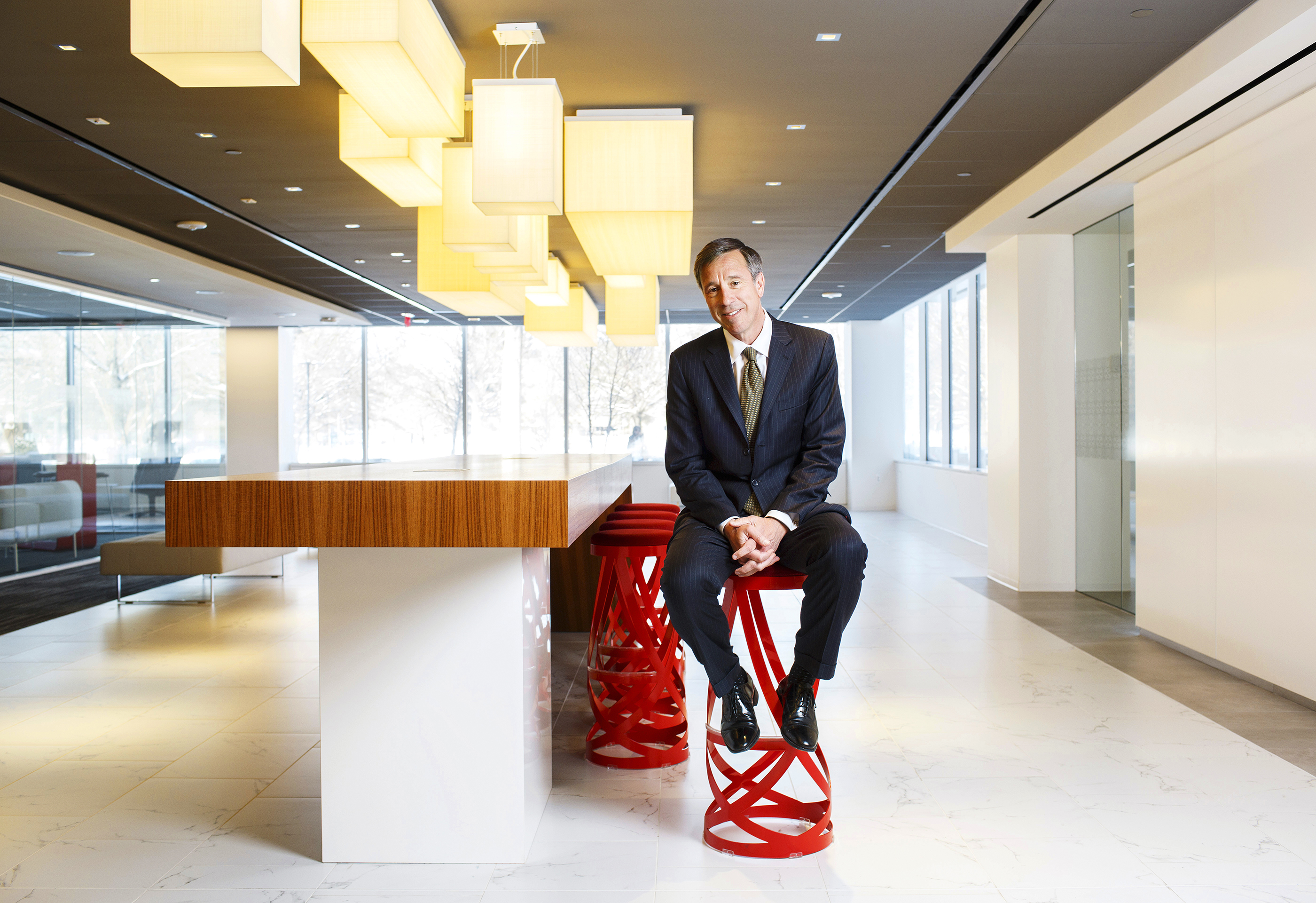 Arne Sorenson at Marriott's headquarters in Bethesda, MD. Sorenson is one of several CEOs that have committed to slashing their executive pay amid the financial crisis caused by coronavirus
