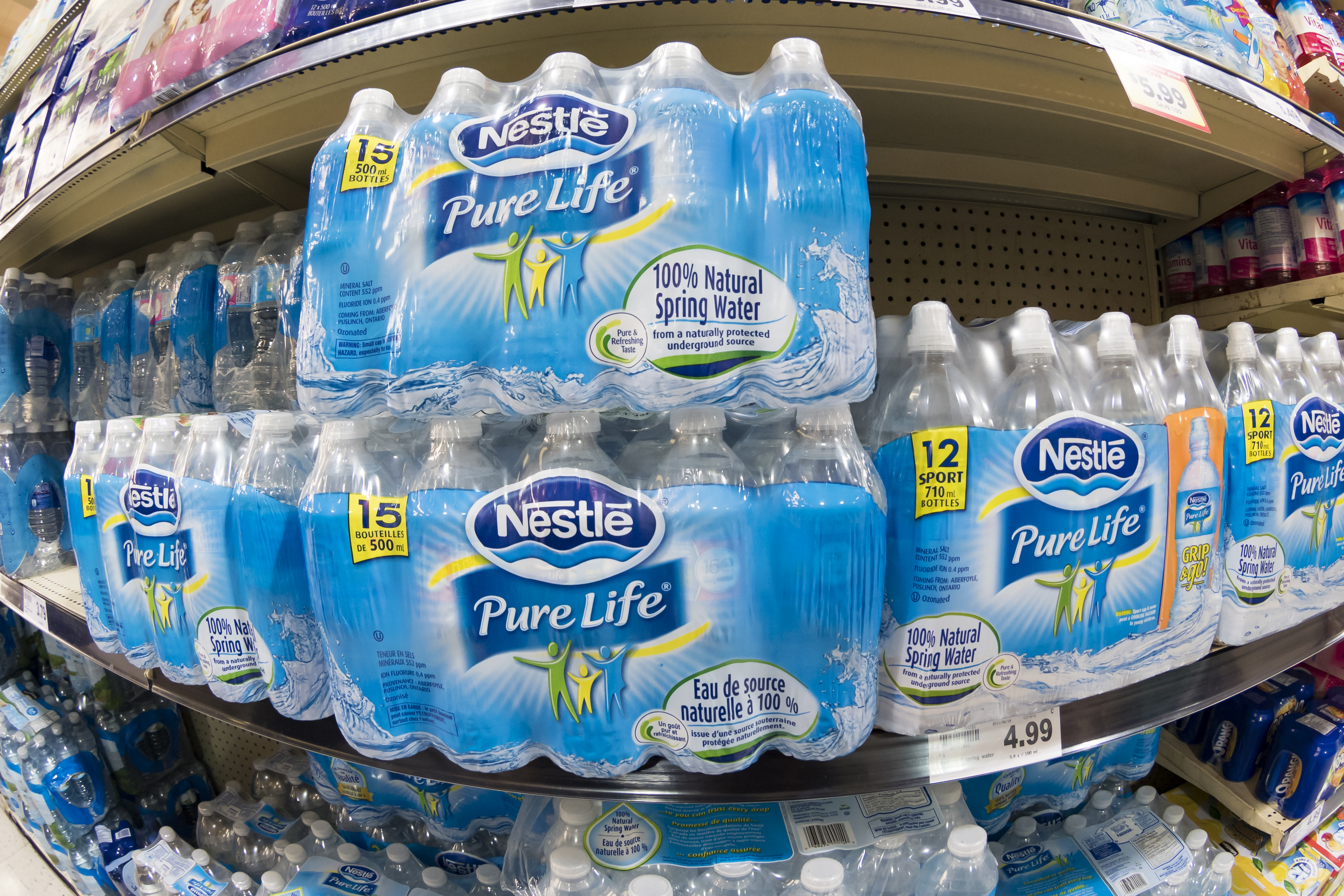 nestle bottled water michigan 200 dollars