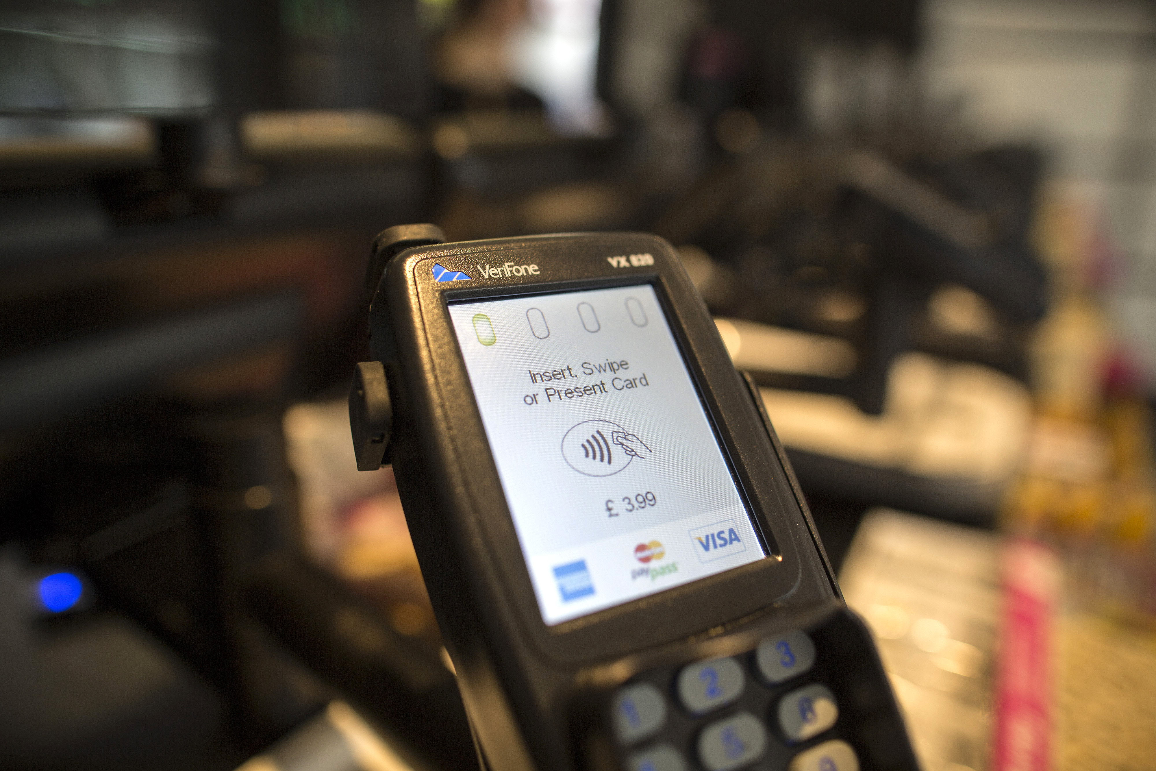 Customers Pay With Contactless Cards