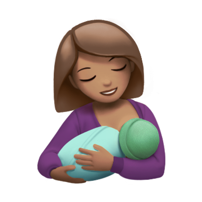The new breastfeeding emoji. 