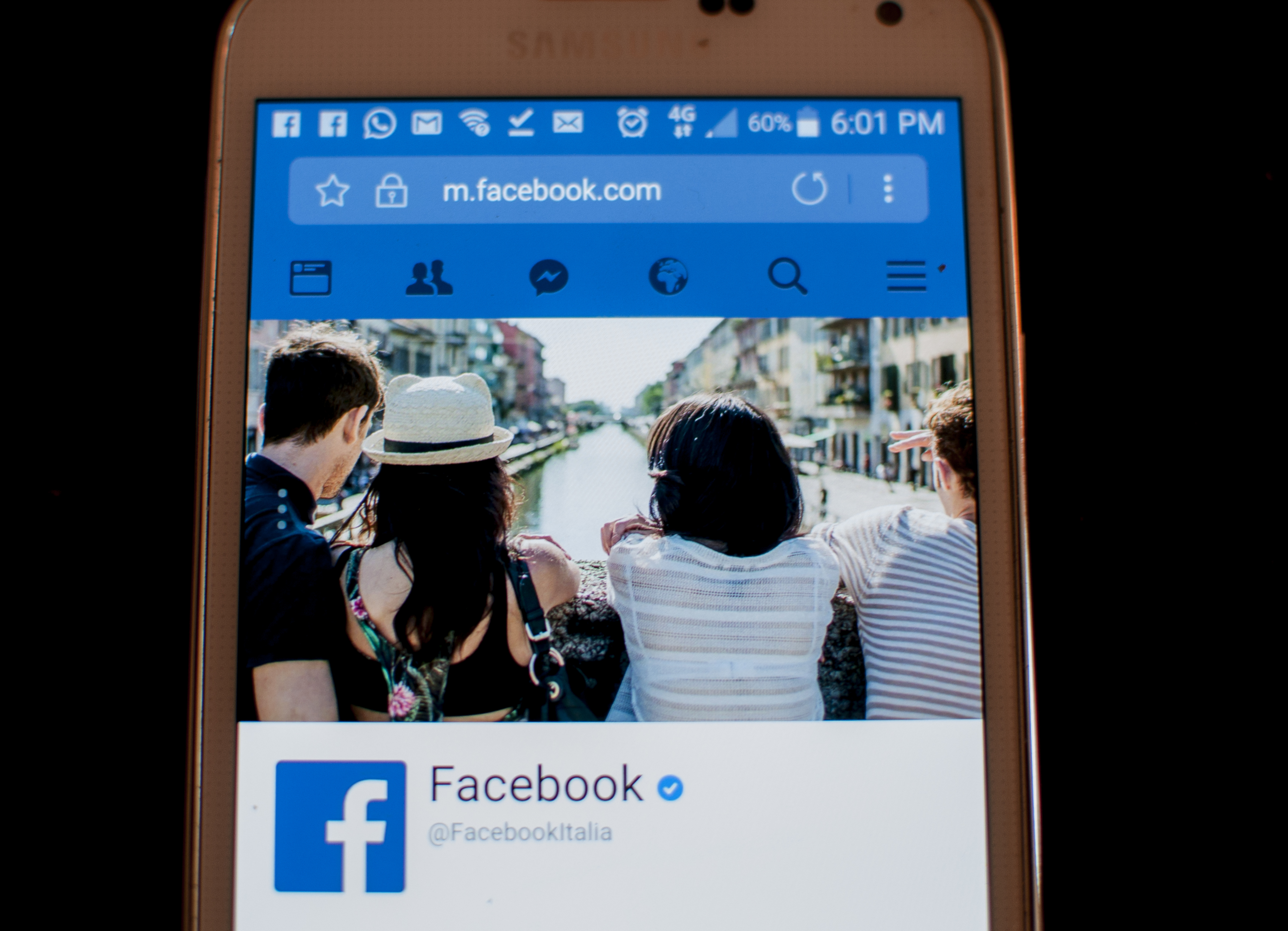 The Facebook social network has reached two billion active