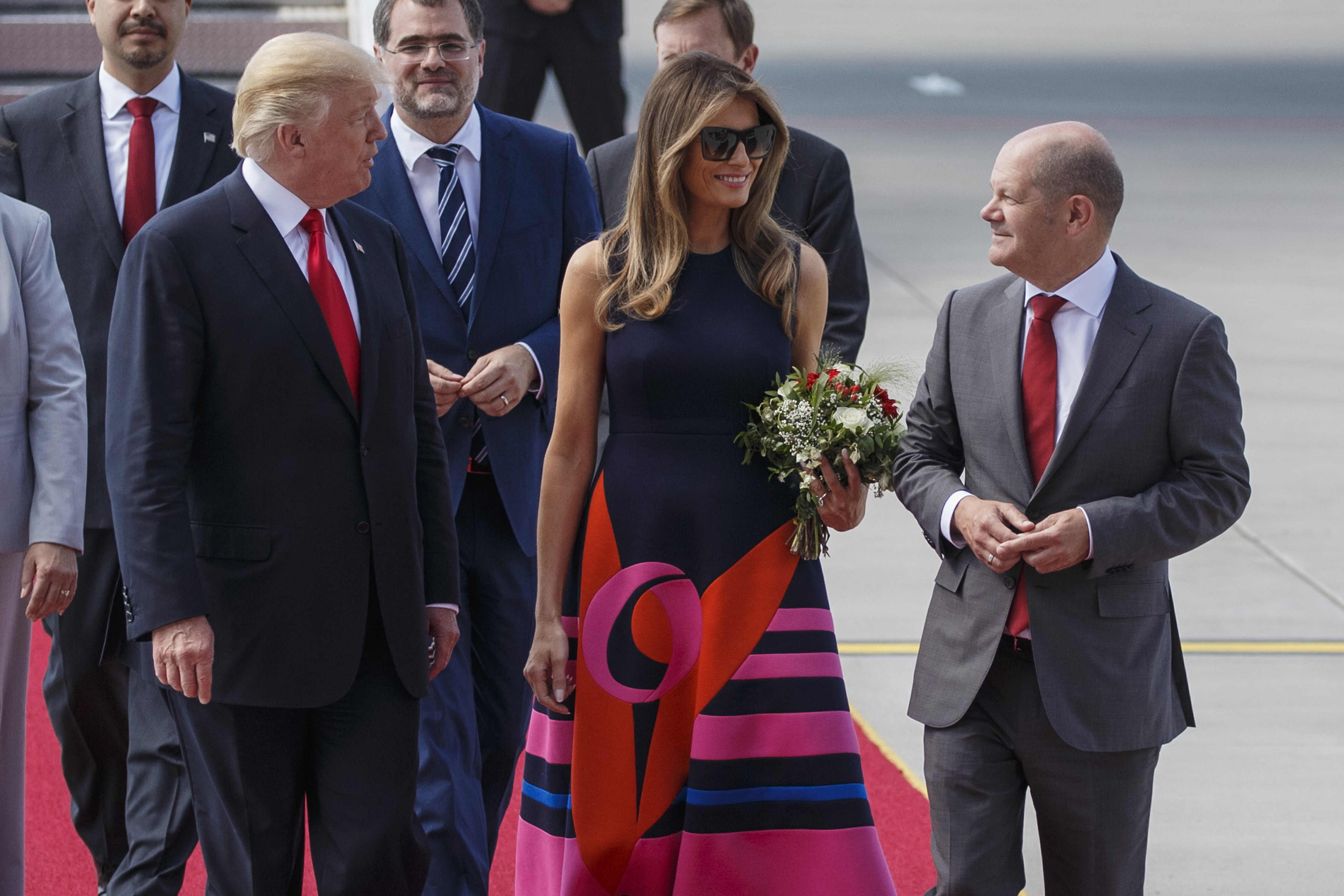 G20 Leaders Arrive For Hamburg Summit