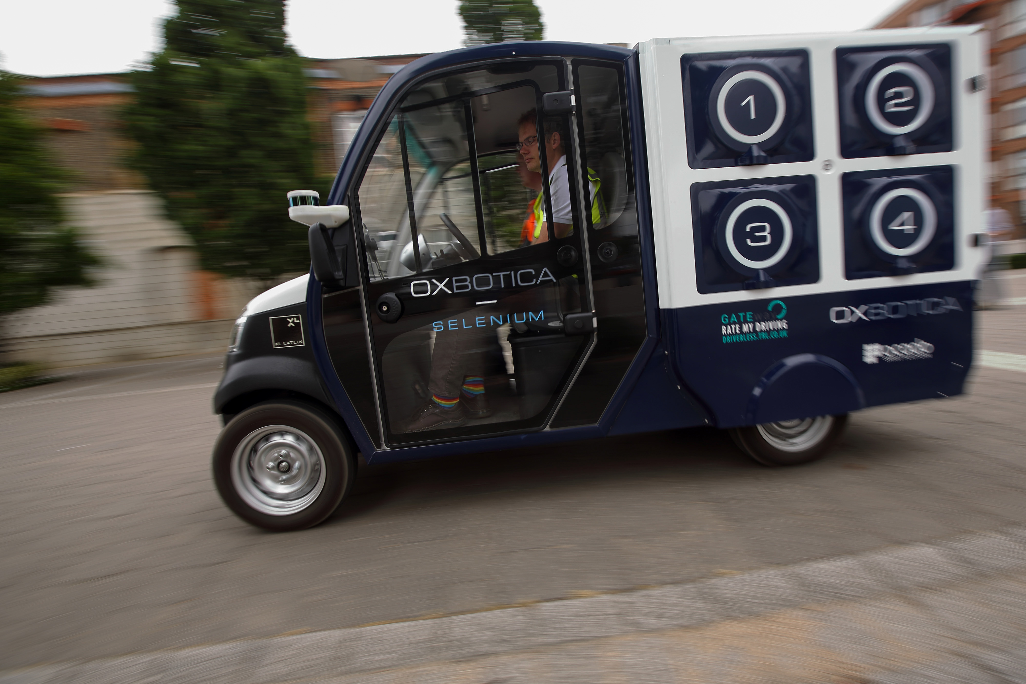 Ocado Group Plc And Oxbotica Demonstrate Technology Being Used In A Driverless Grocery Delivery Trial