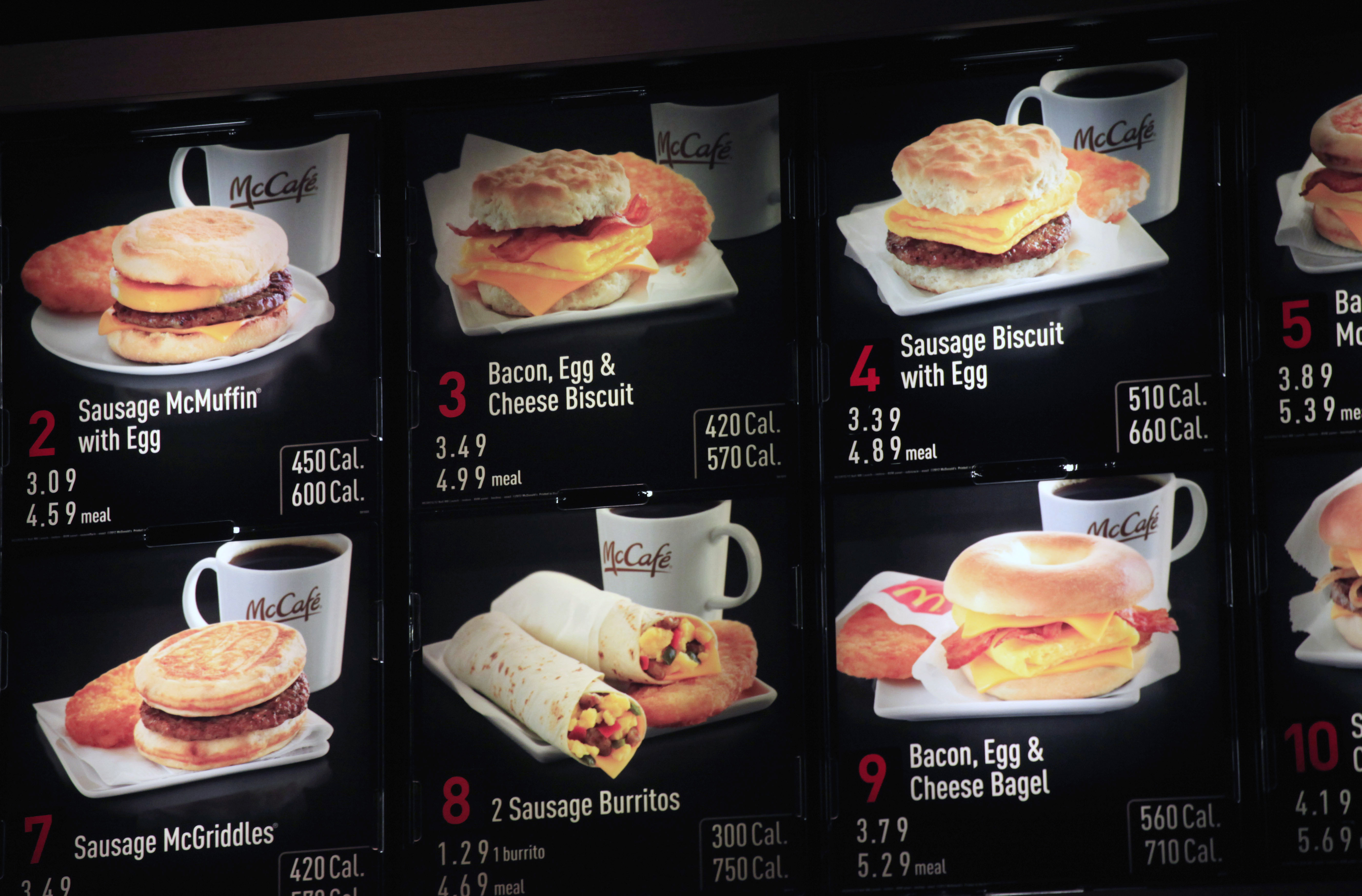 Calories on Menus