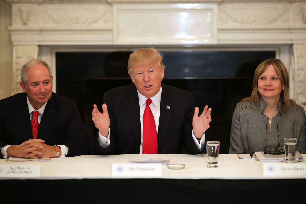 President Trump Holds Policy Forum With Business Leaders