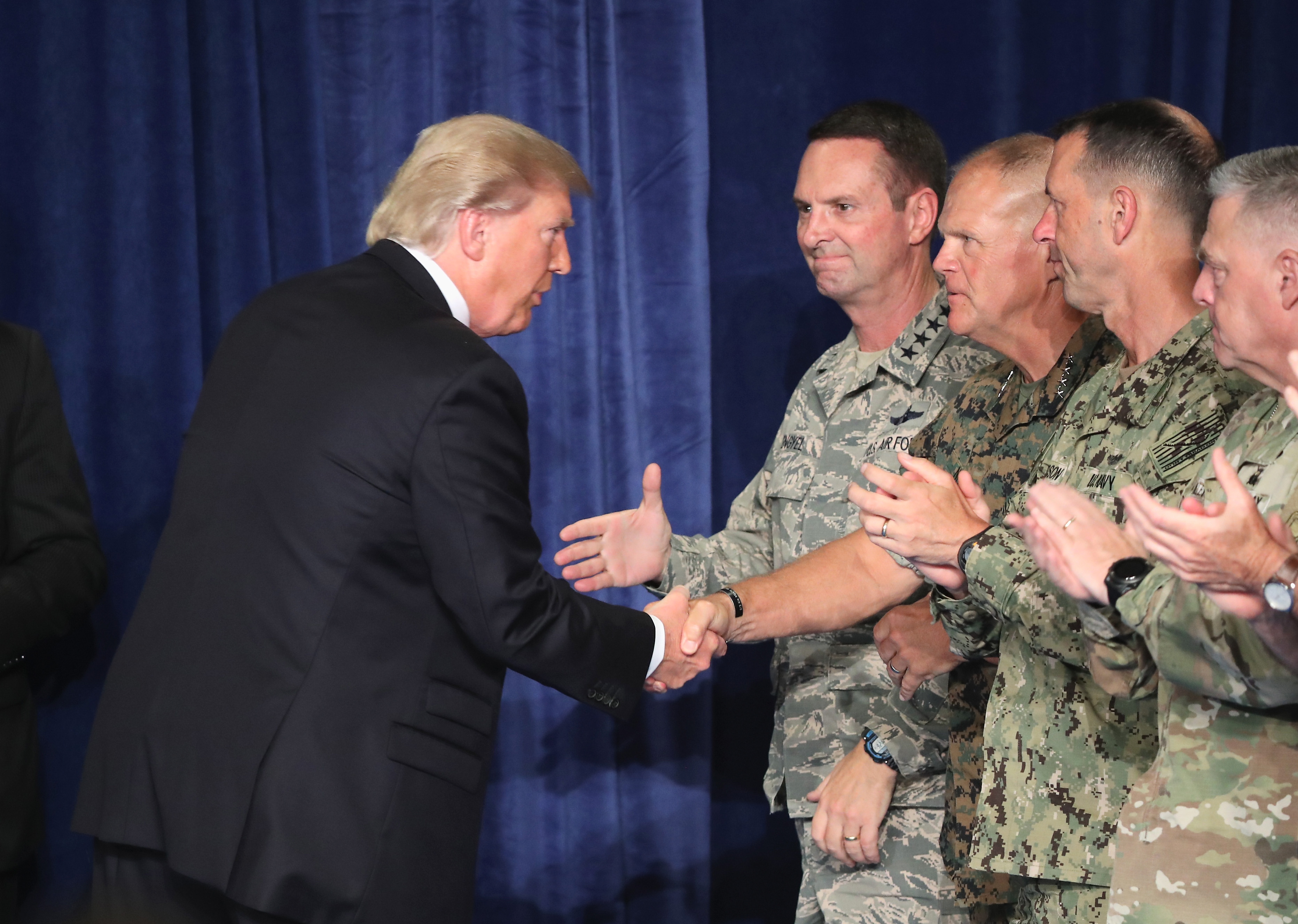 President Trump Addresses The Nation On Strategy In Afghanistan And South Asia From Fort Myer In Arlington