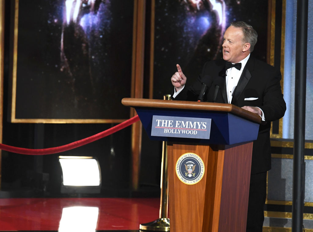 onstage during the 69th Annual Primetime Emmy Awards at Microsoft Theater on September 17, 2017 in Los Angeles, California.