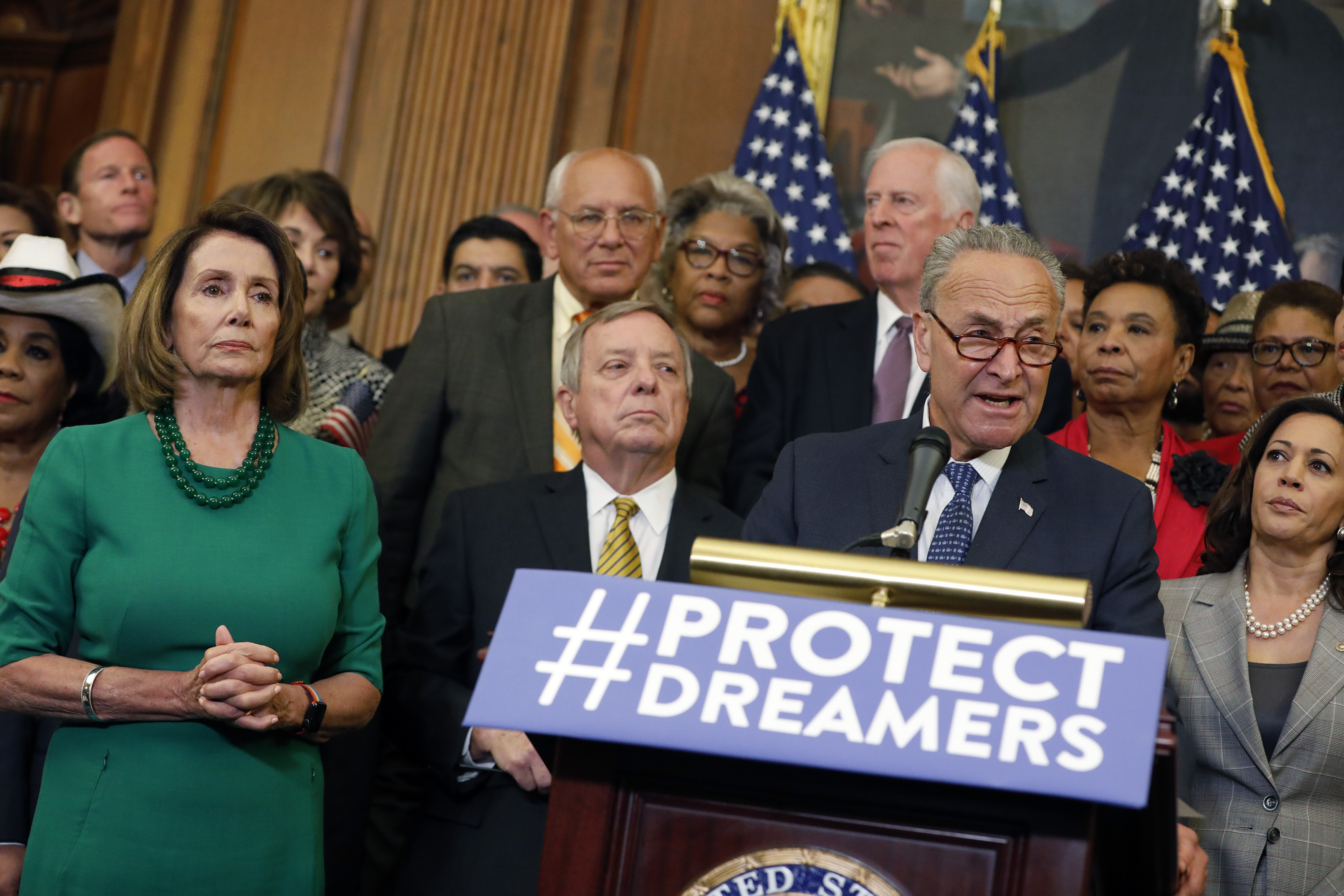 Schumer, Pelosi Lead Democrats' Call For GOP Lawmakers To Stand Up To President On Decision To End DACA