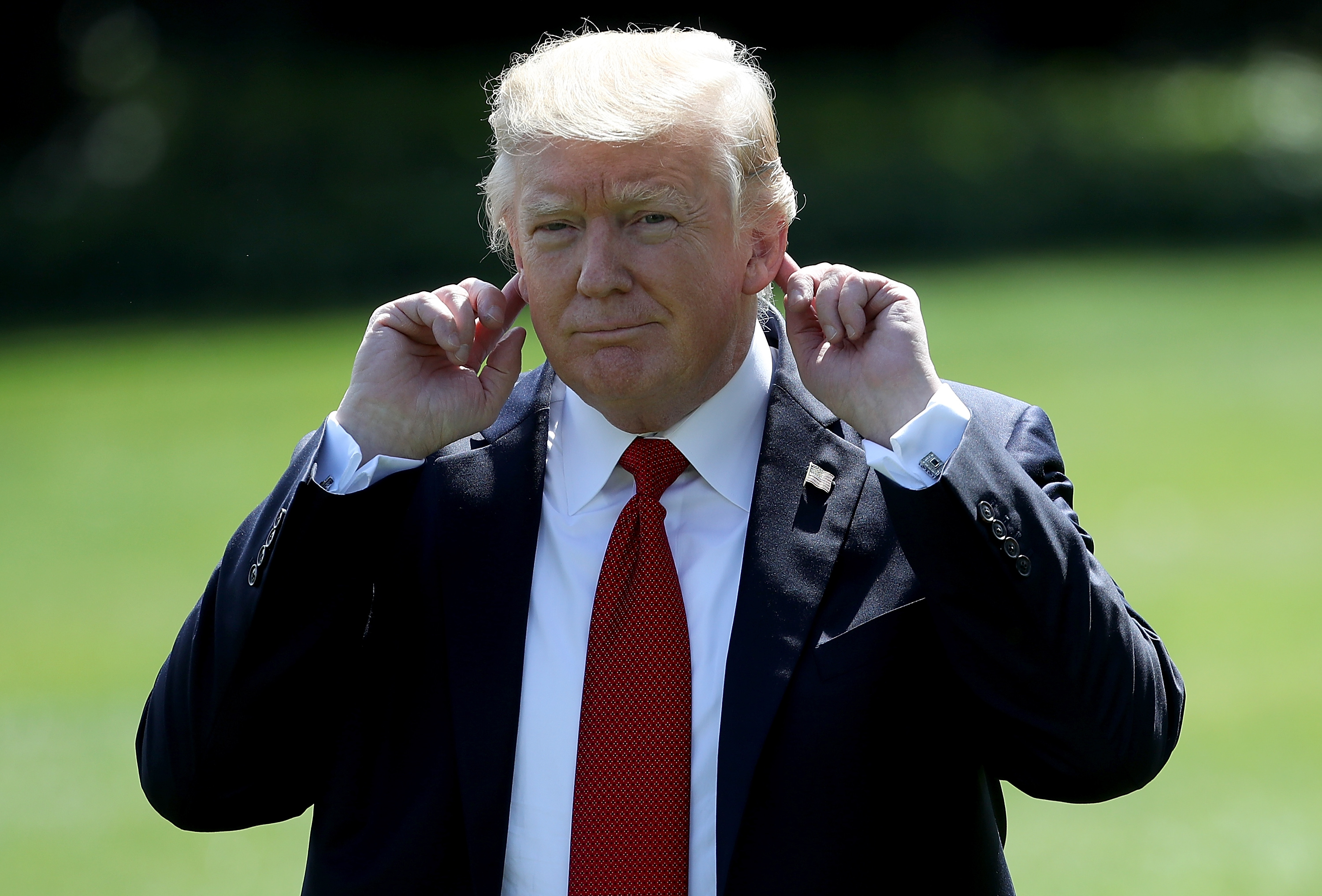 President Trump Departs White House For Weekend At Camp David