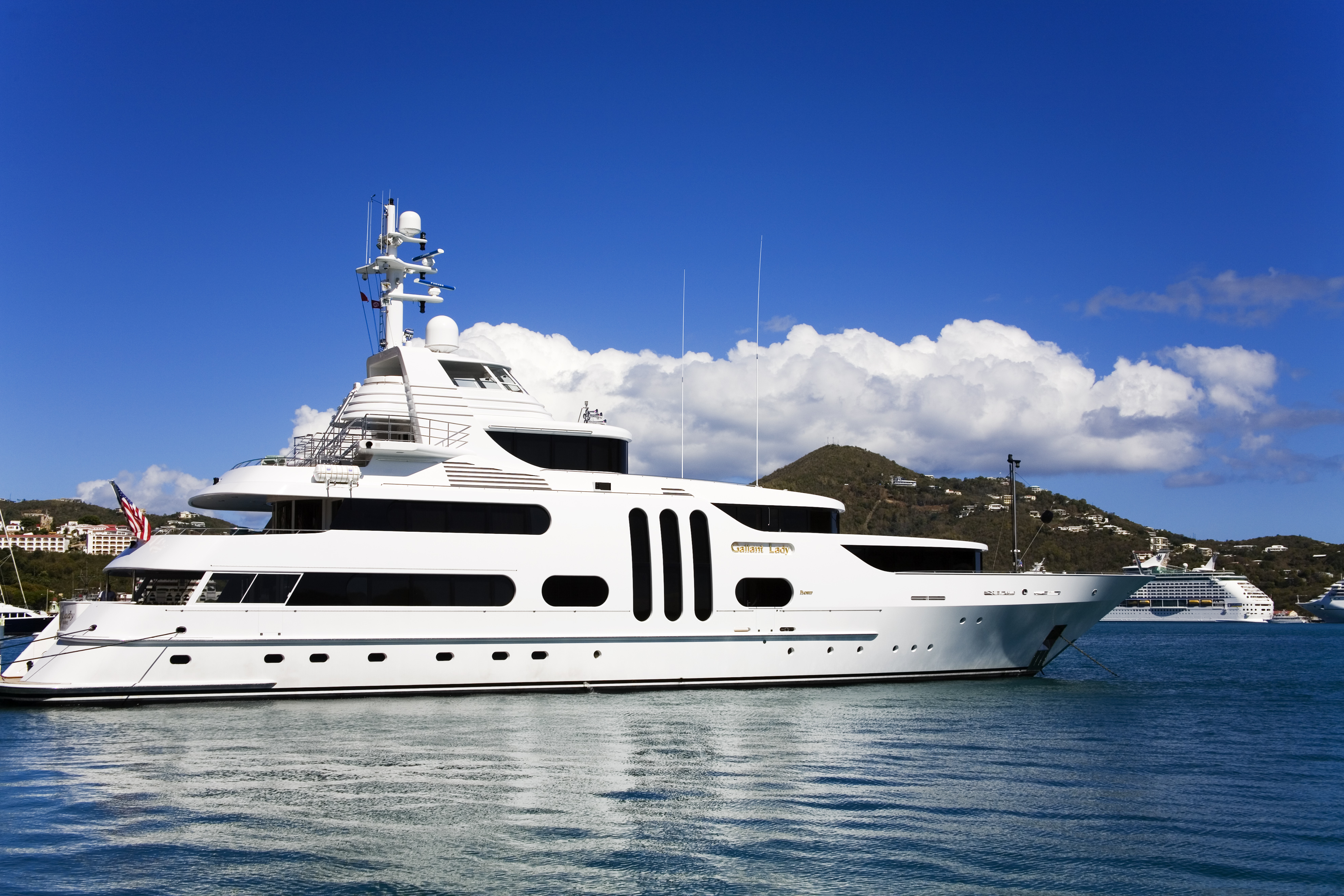 Private yacht.