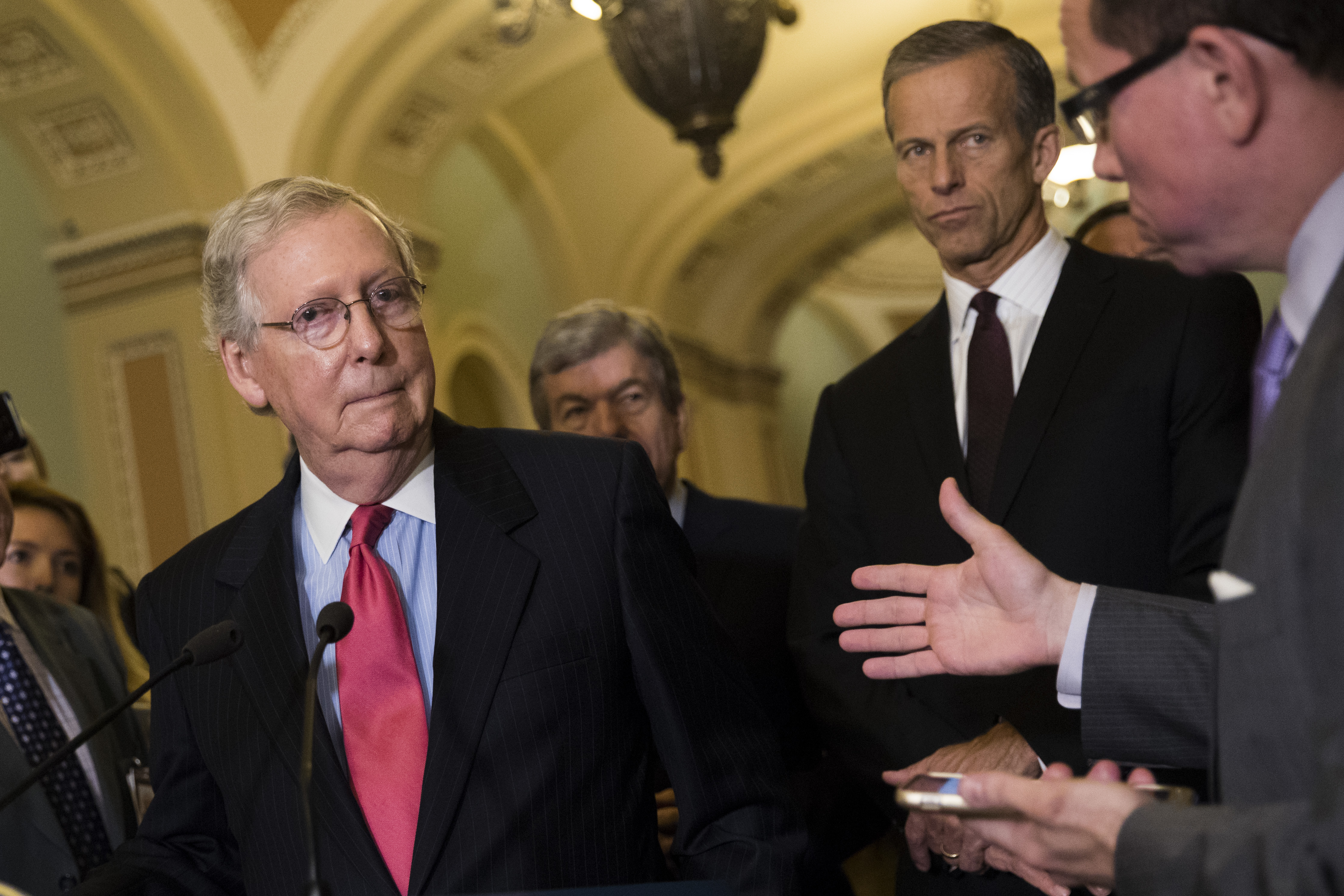 President Trump Meets With GOP Senators During Their Weekly Policy Meetings