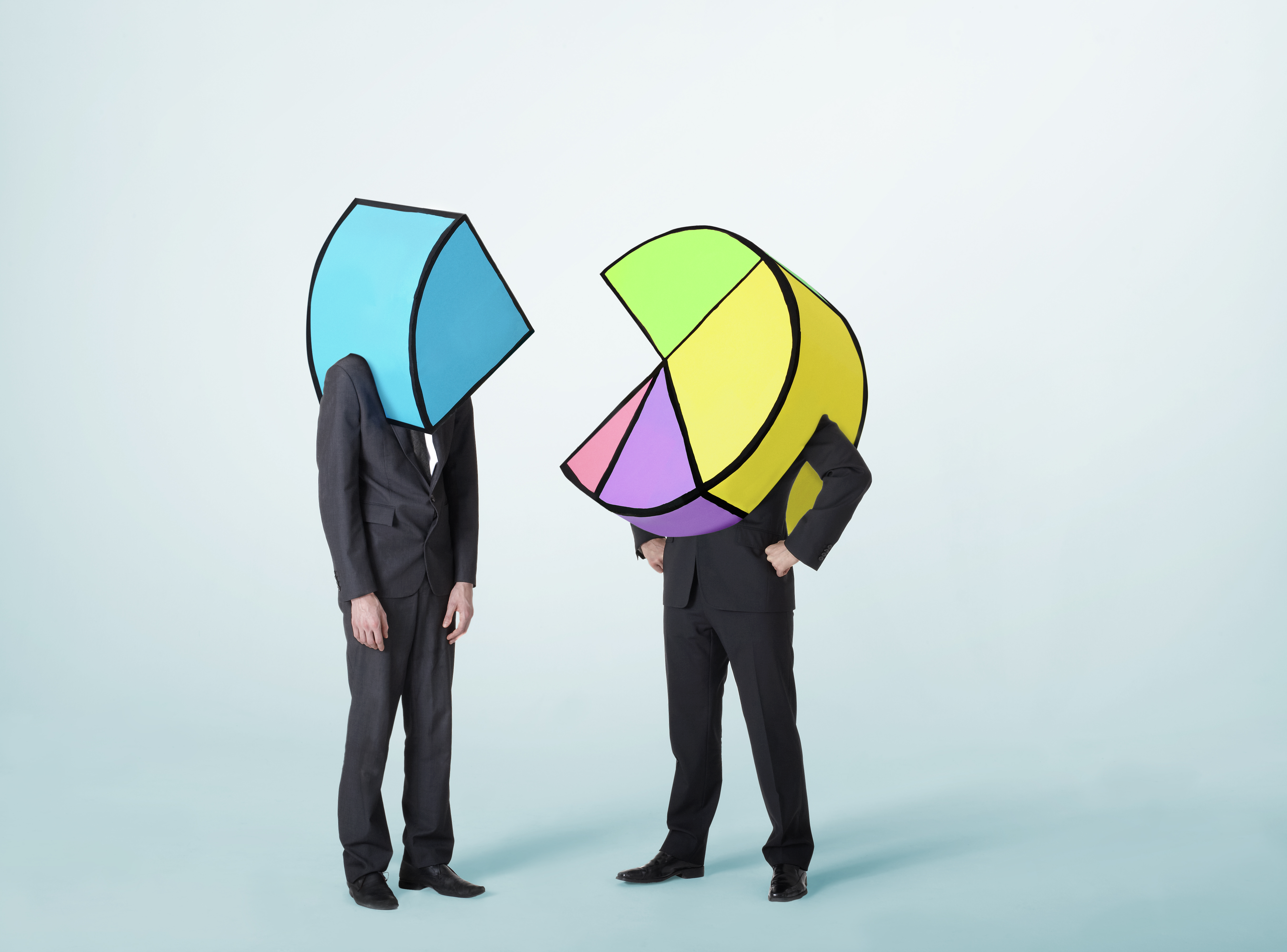 Big pie chart looking at small pie piece