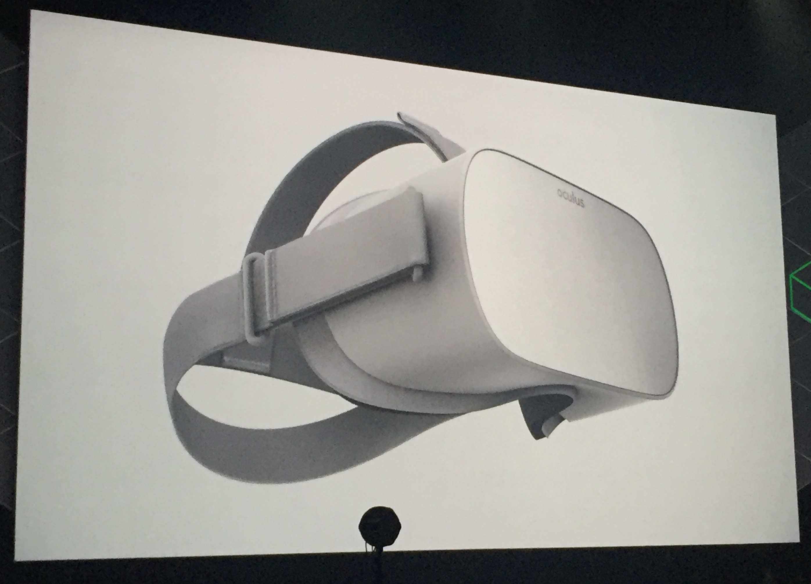 Oculus Go virtual reality headset.