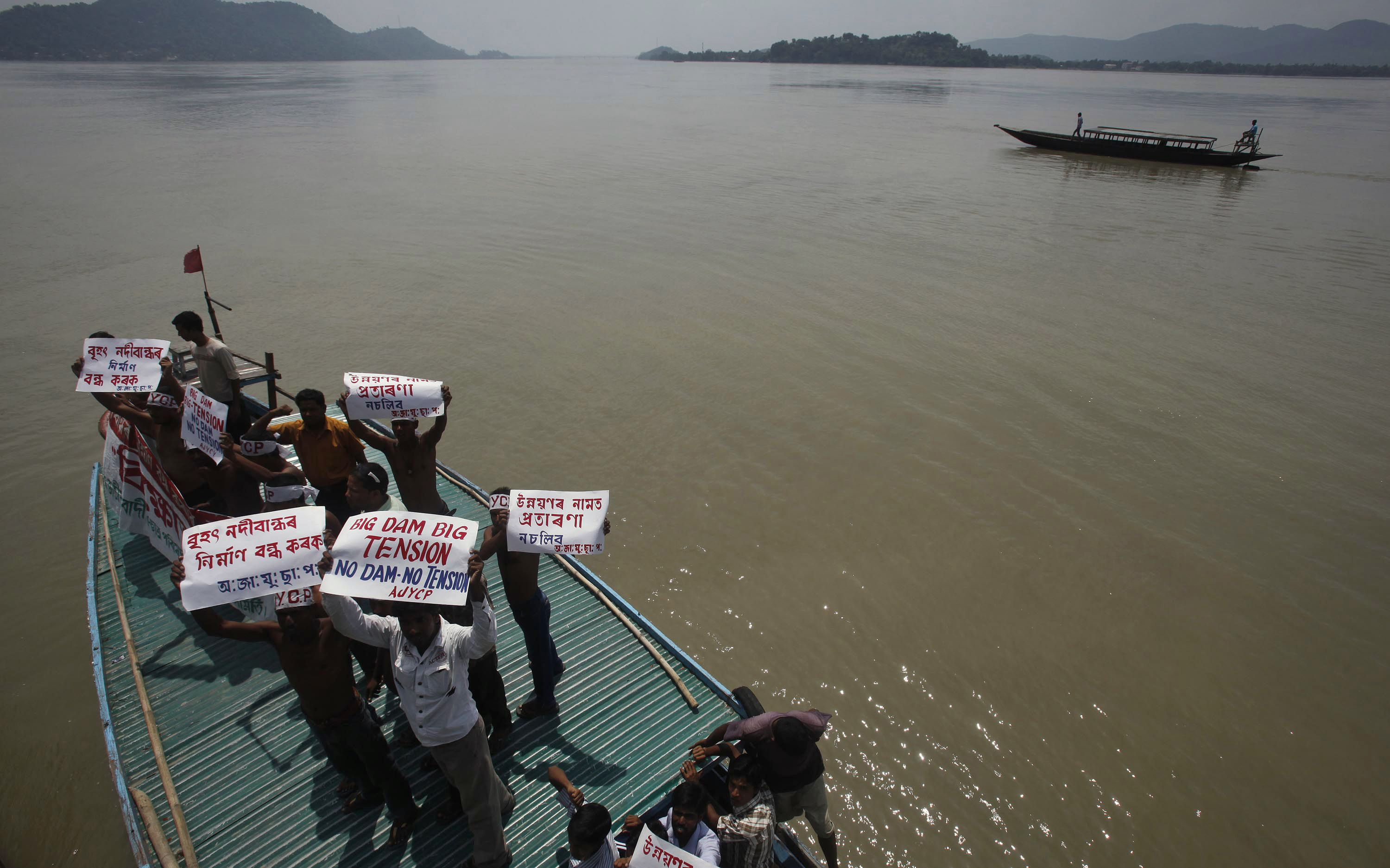 India Dam Protest, Gauhati, India