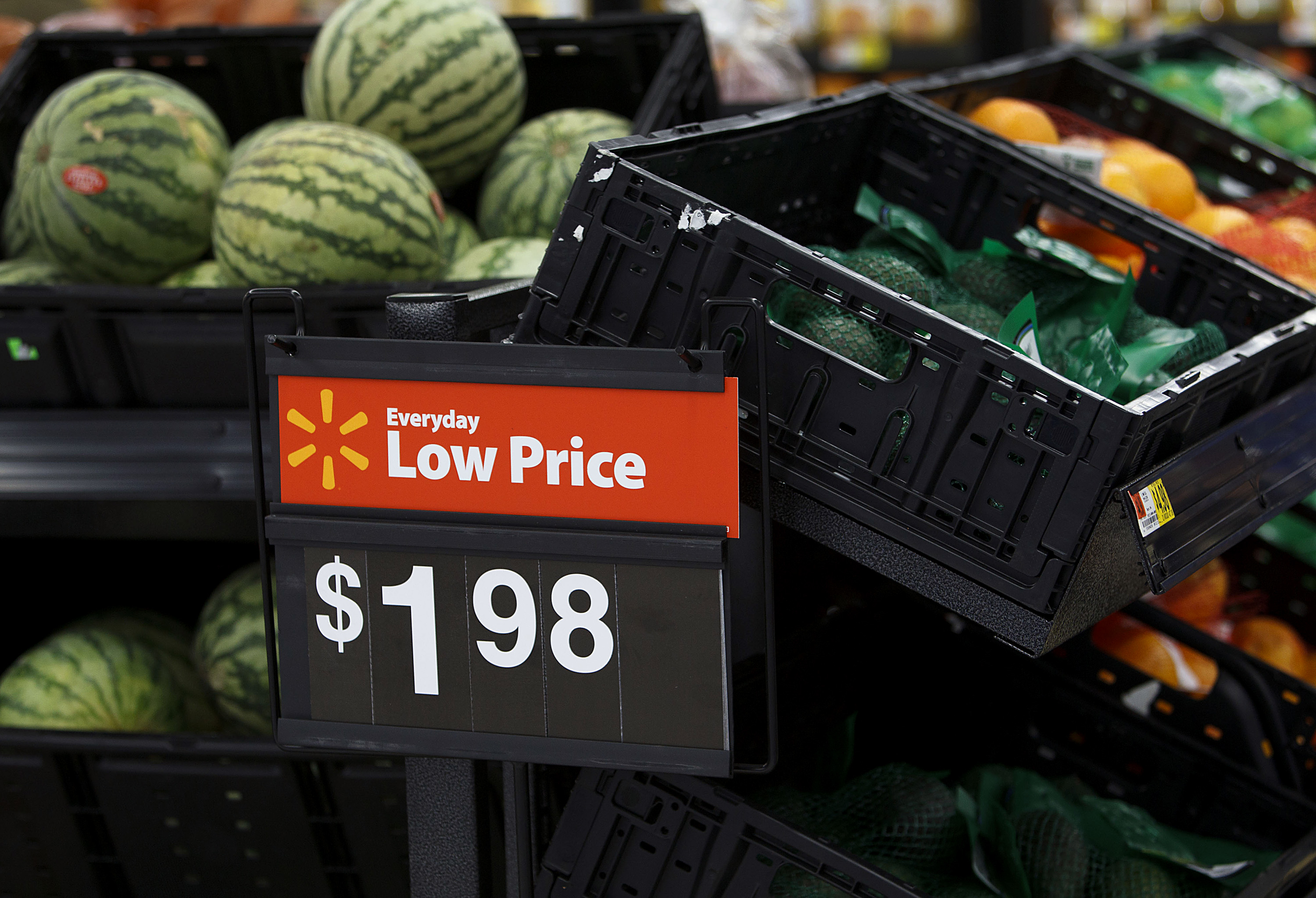 Grand Opening At A New Wal-Mart Store