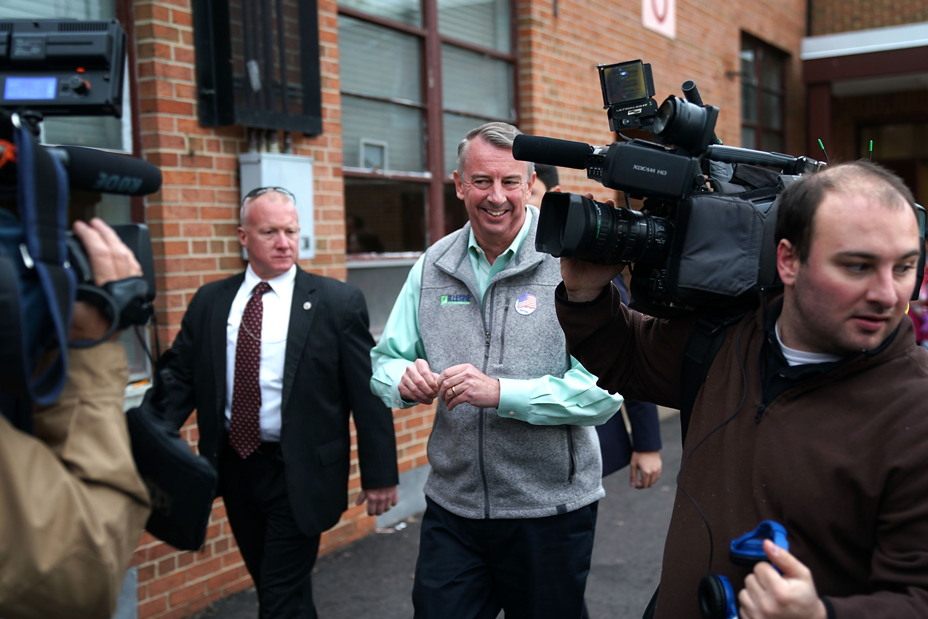 Republican Gubernatorial Candidate In Virginia Ed Gillespie Casts His Vote