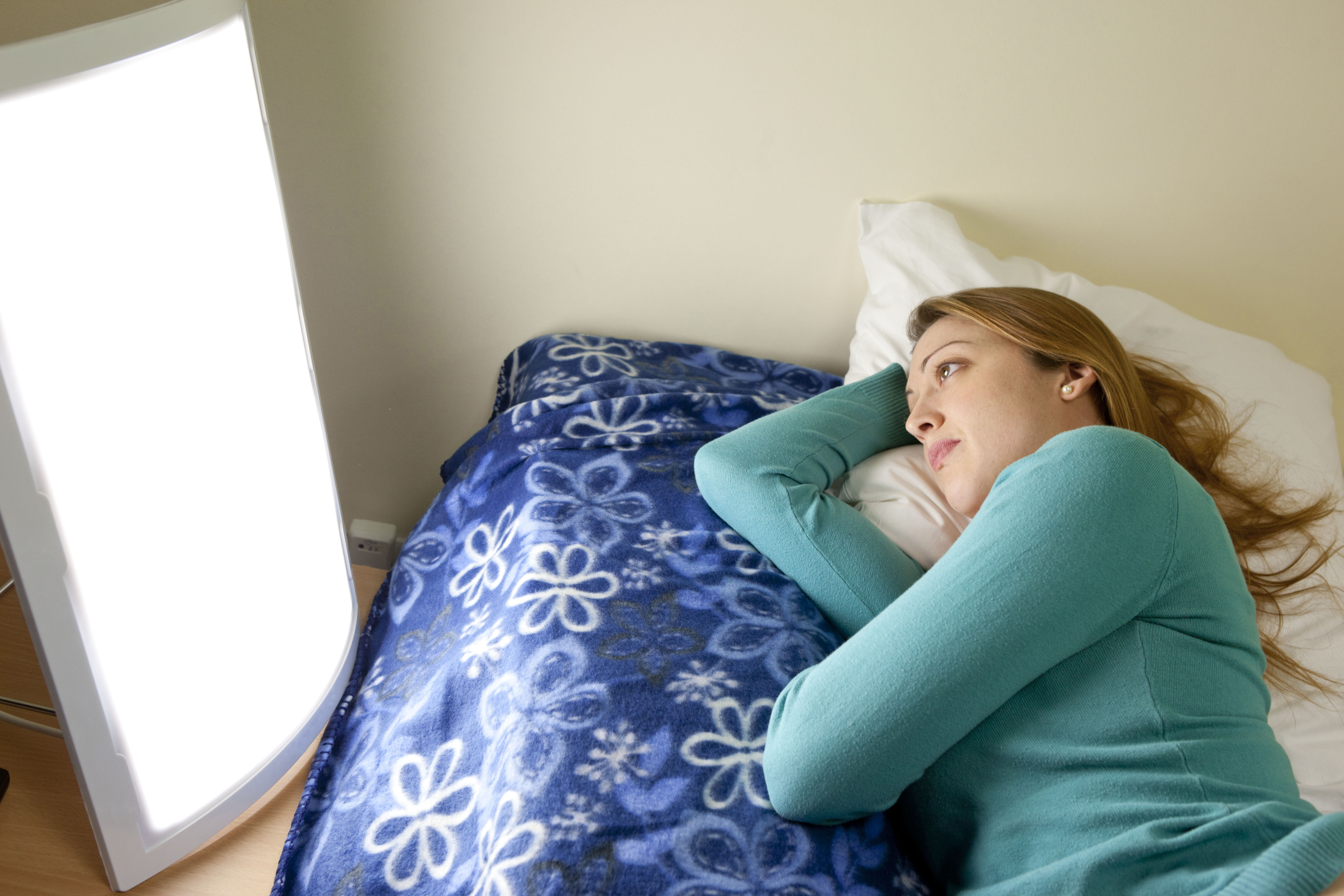 Light therapy woman
