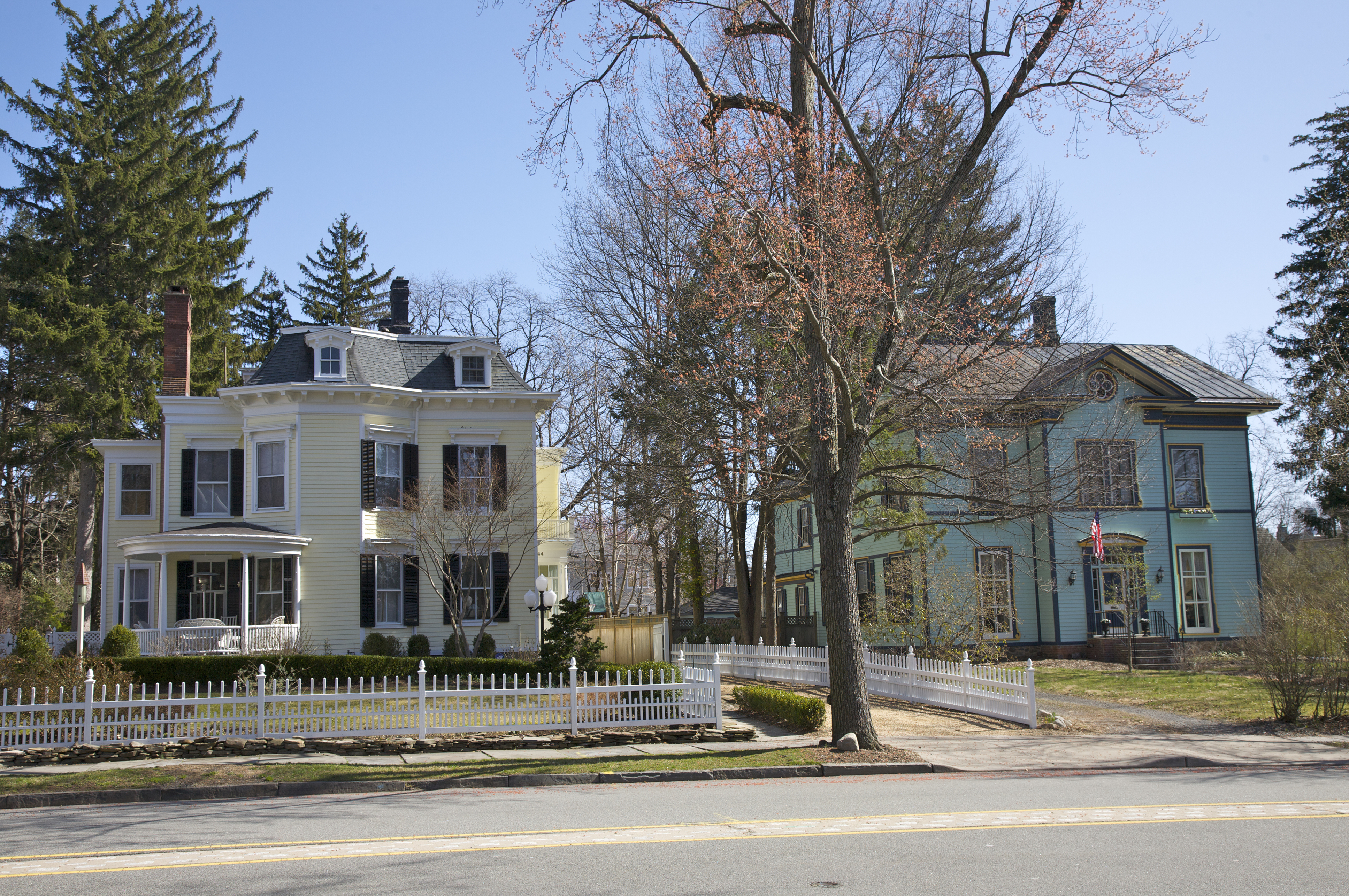 Historic homes, Morristown, Morris County, New Jersey, USA, March 2010