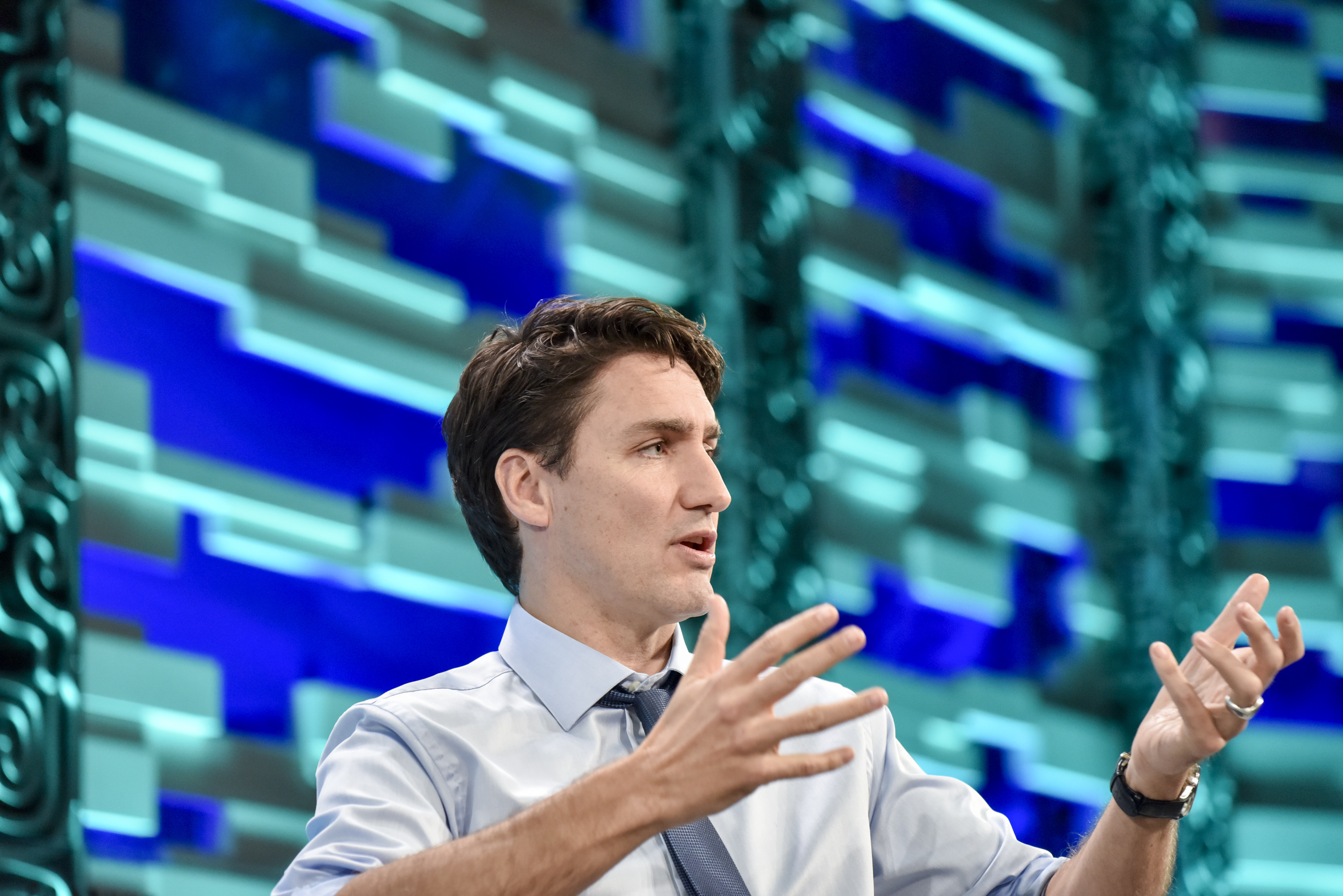 Justin Trudeau, Prime Minister of Canada, speaks at the Fortune Global Forum 2017.